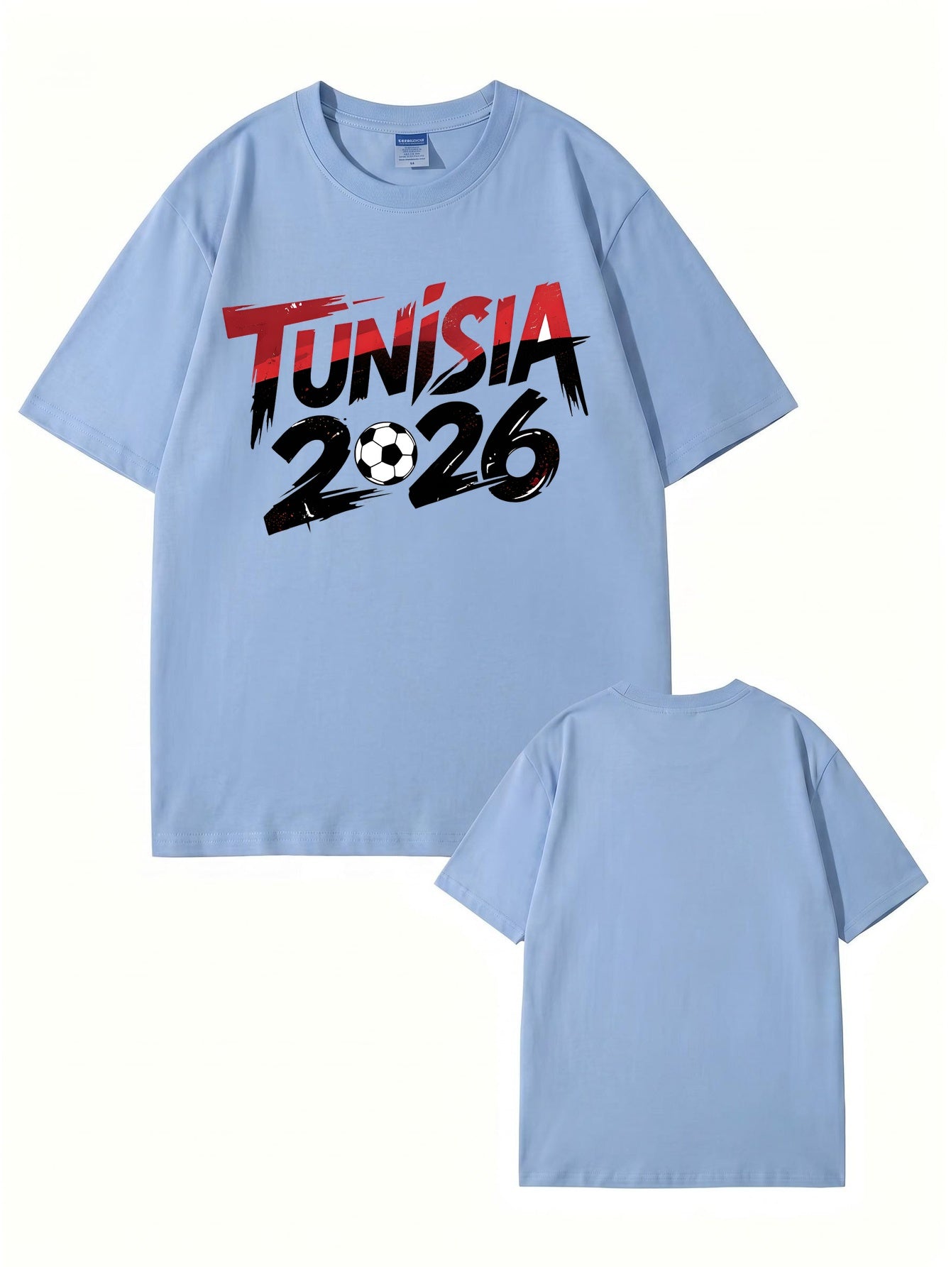 Tunisia 2026 Soccer Graphic T-Shirt - Premium Cotton Tee
