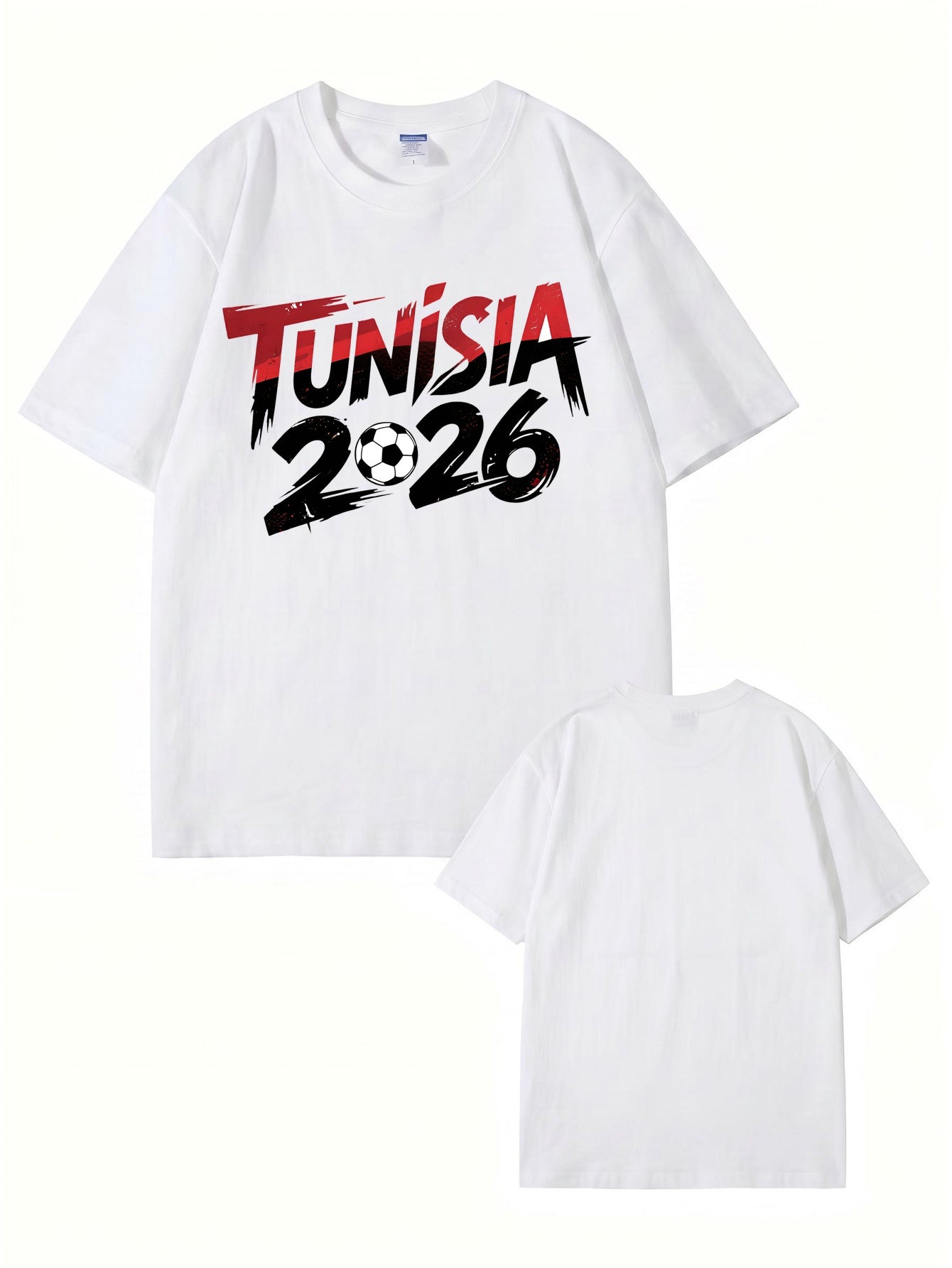 Tunisia 2026 Soccer Graphic T-Shirt - Premium Cotton Tee