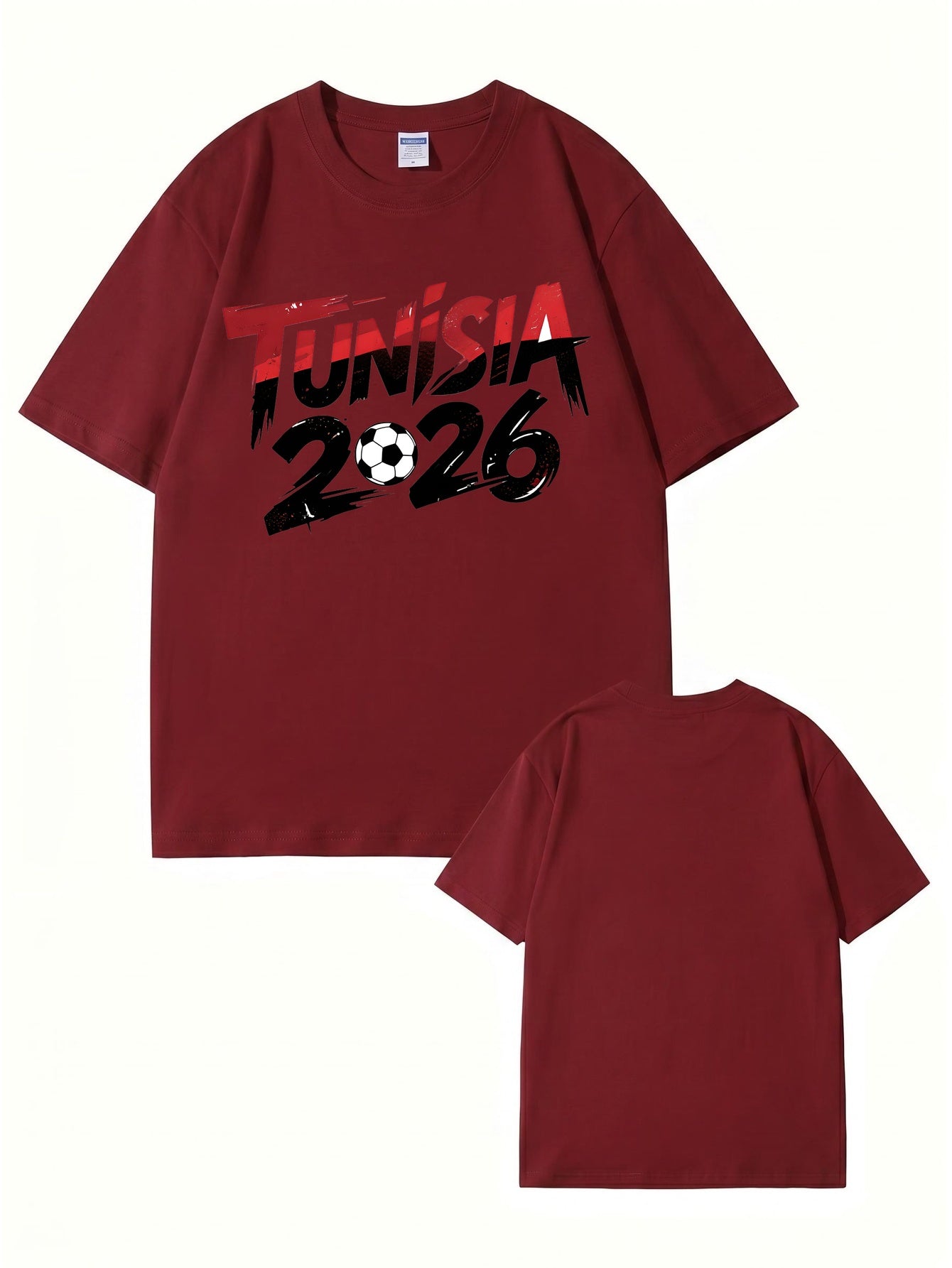 Tunisia 2026 Soccer Graphic T-Shirt - Premium Cotton Tee