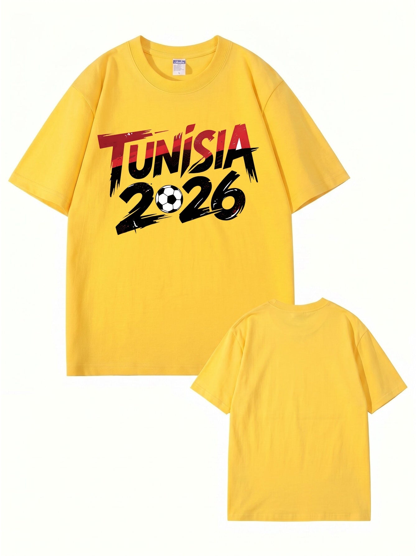 Tunisia 2026 Soccer Graphic T-Shirt - Premium Cotton Tee