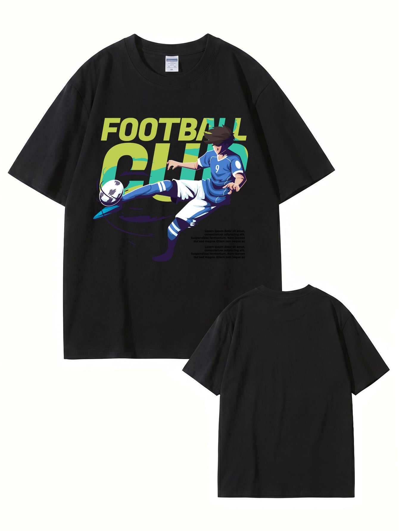 Anime Soccer Player Graphic T-Shirt | Football Club Streetwear Tee