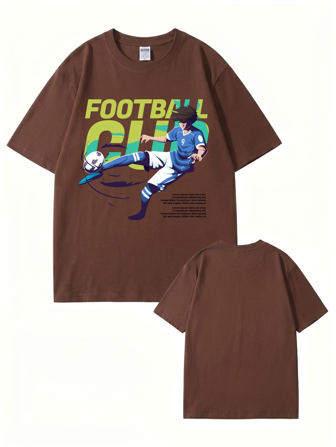 Anime Soccer Player Graphic T-Shirt | Football Club Streetwear Tee