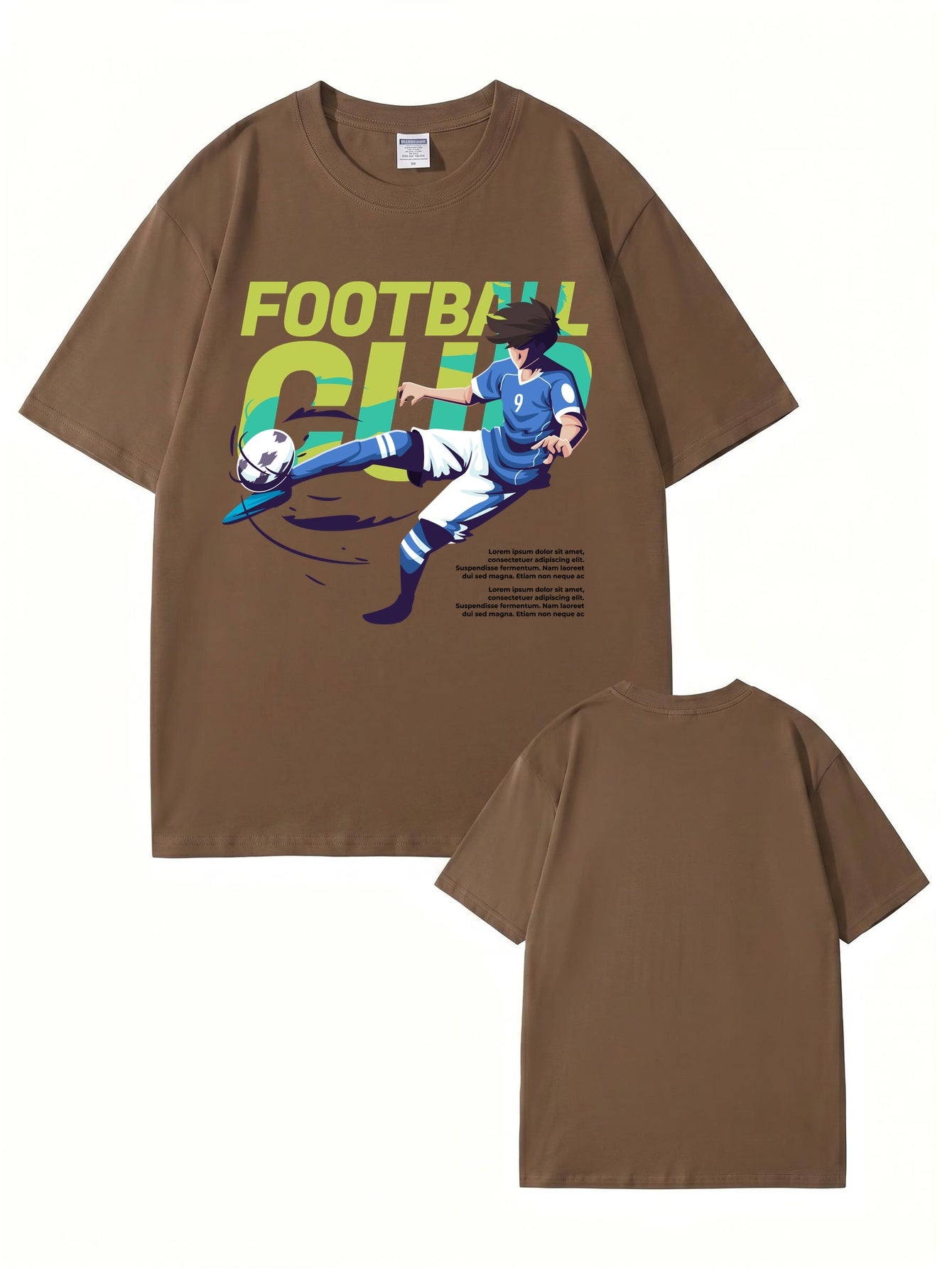 Anime Soccer Player Graphic T-Shirt | Football Club Streetwear Tee