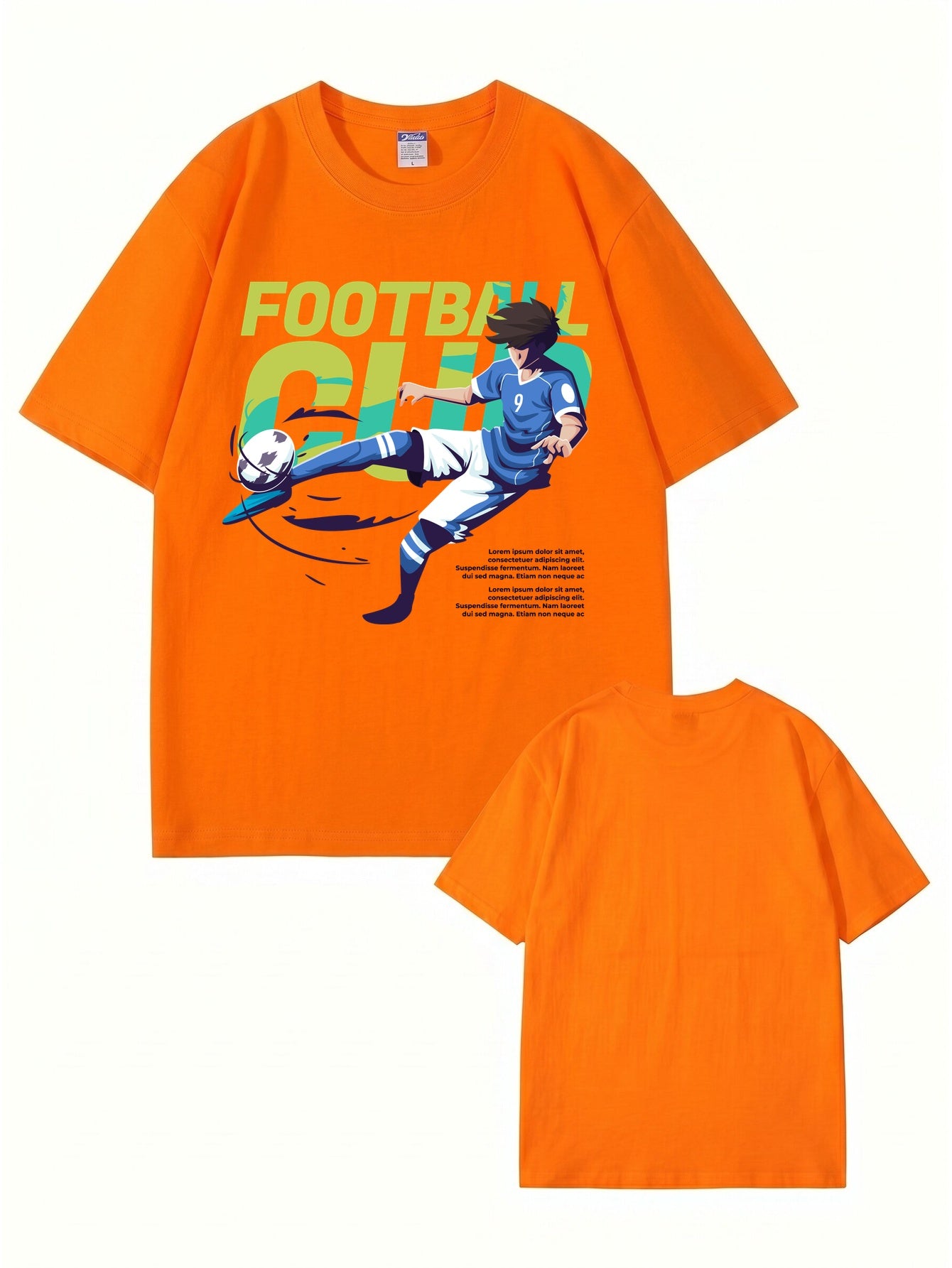Anime Soccer Player Graphic T-Shirt | Football Club Streetwear Tee