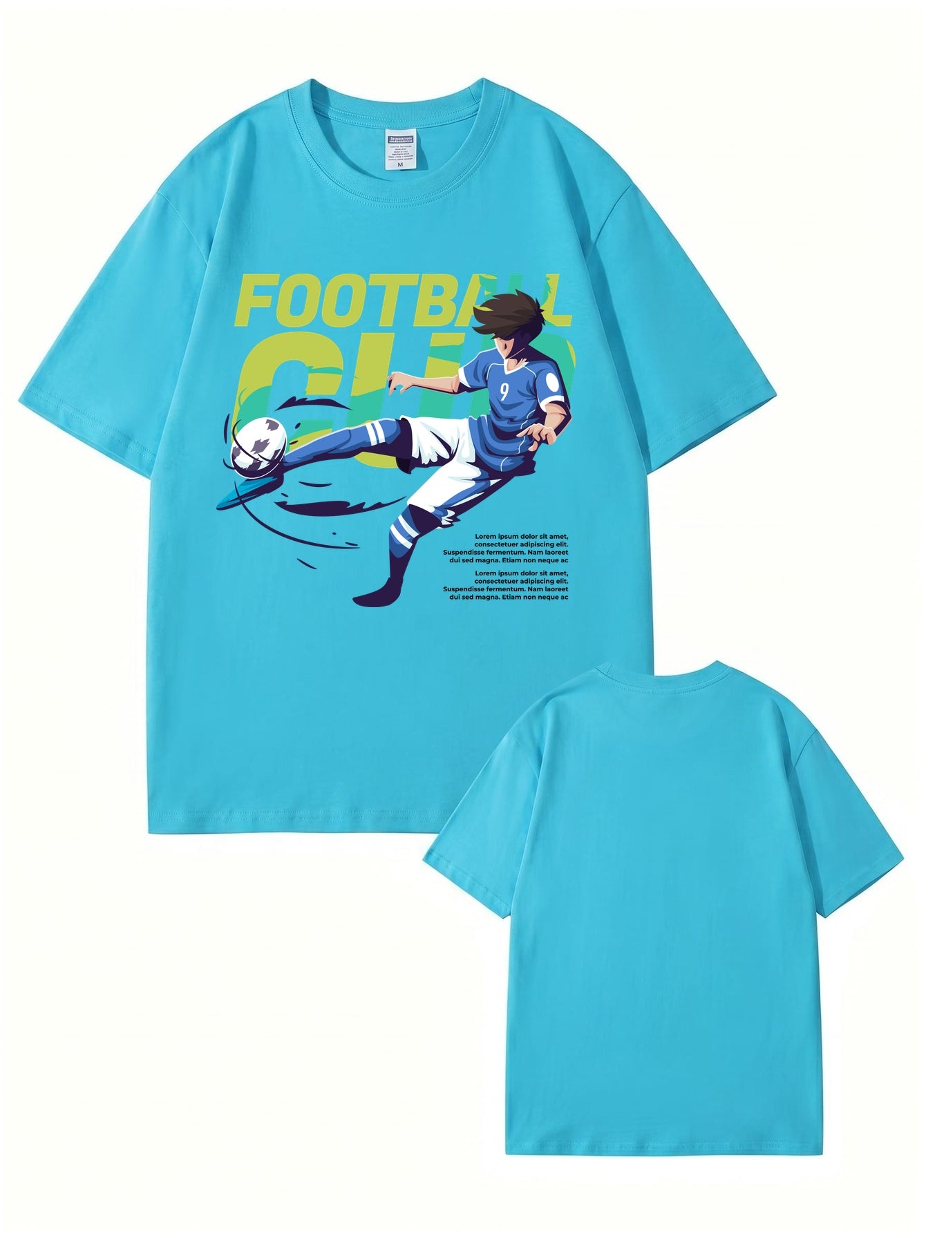 Anime Soccer Player Graphic T-Shirt | Football Club Streetwear Tee