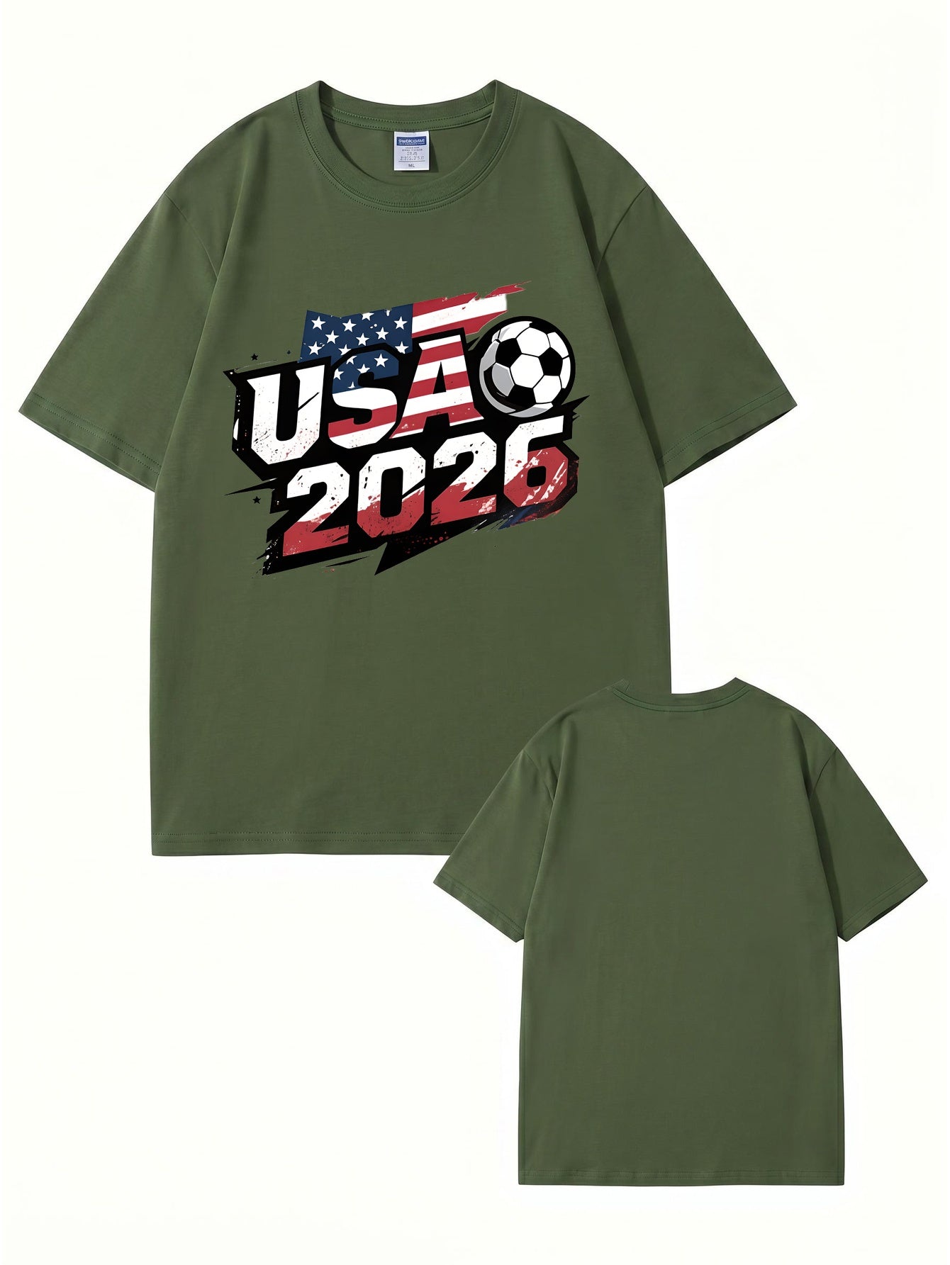 USA 2026 Soccer World Cup Graphic T-Shirt - Premium 200gsm Cotton
