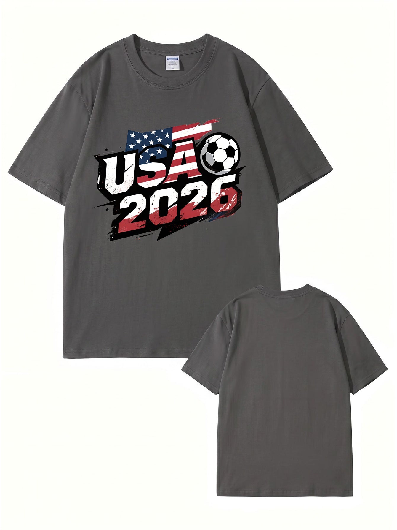 USA 2026 Soccer World Cup Graphic T-Shirt - Premium 200gsm Cotton