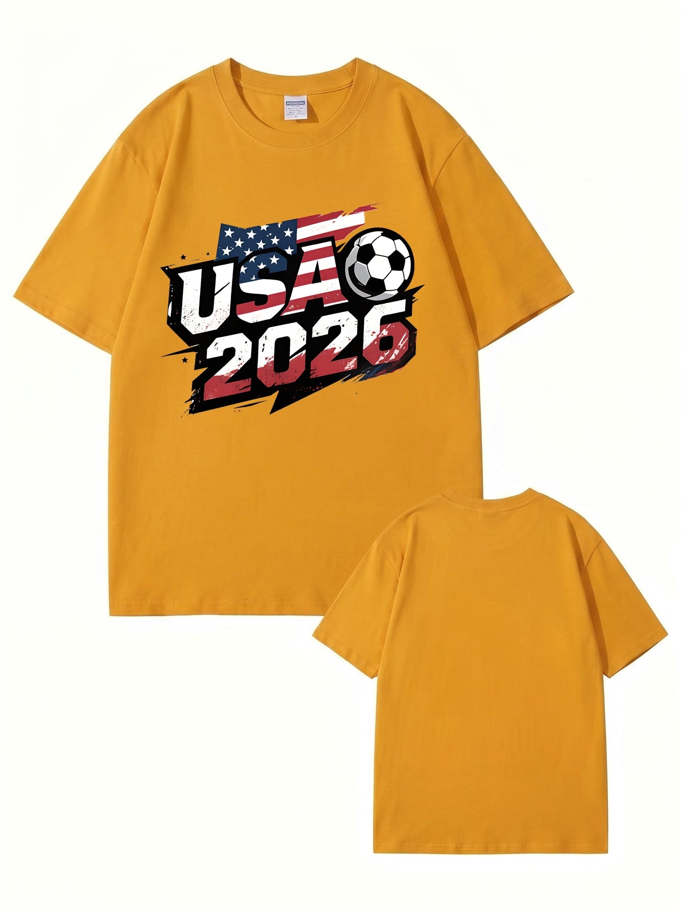 USA 2026 Soccer World Cup Graphic T-Shirt - Premium 200gsm Cotton