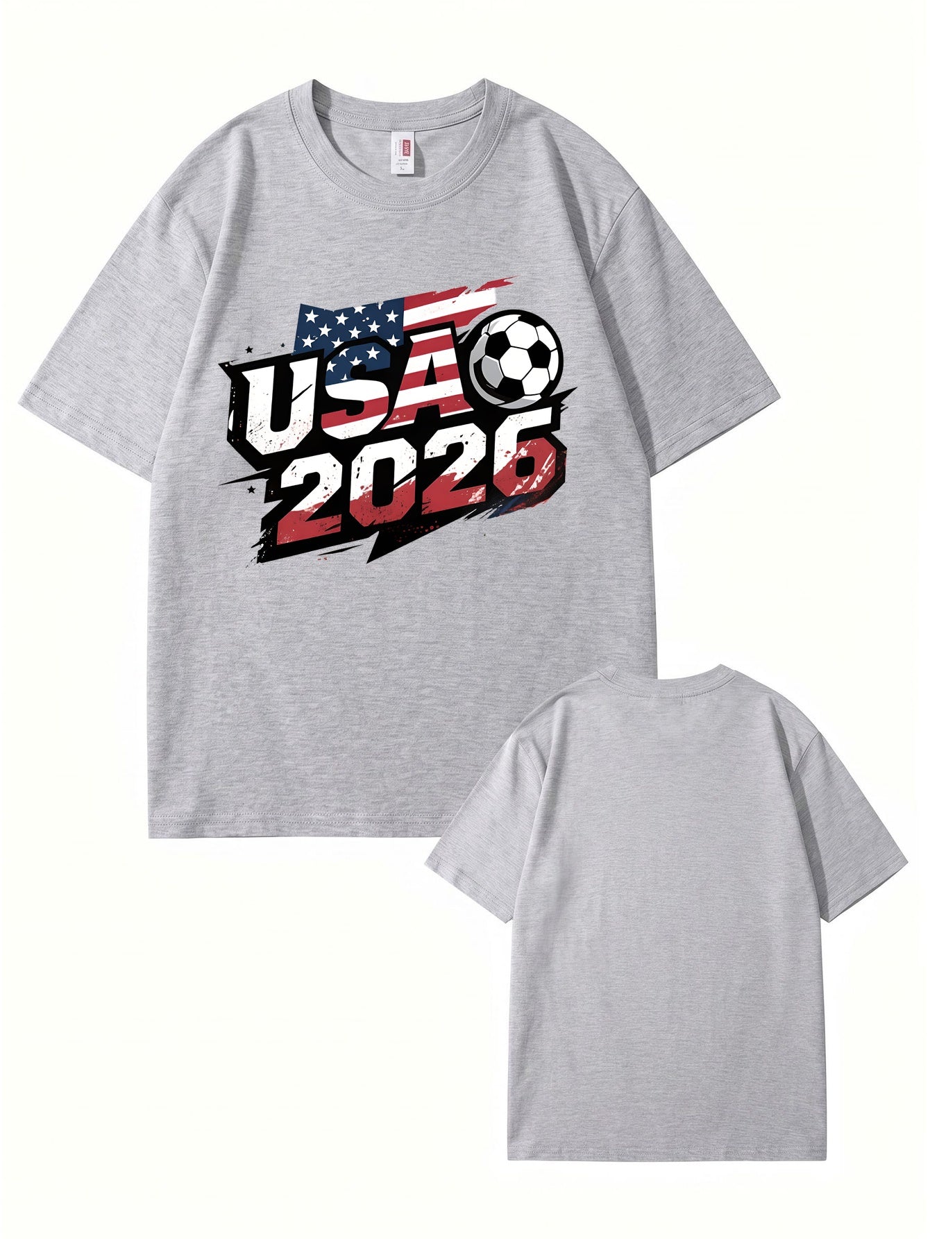 USA 2026 Soccer World Cup Graphic T-Shirt - Premium 200gsm Cotton