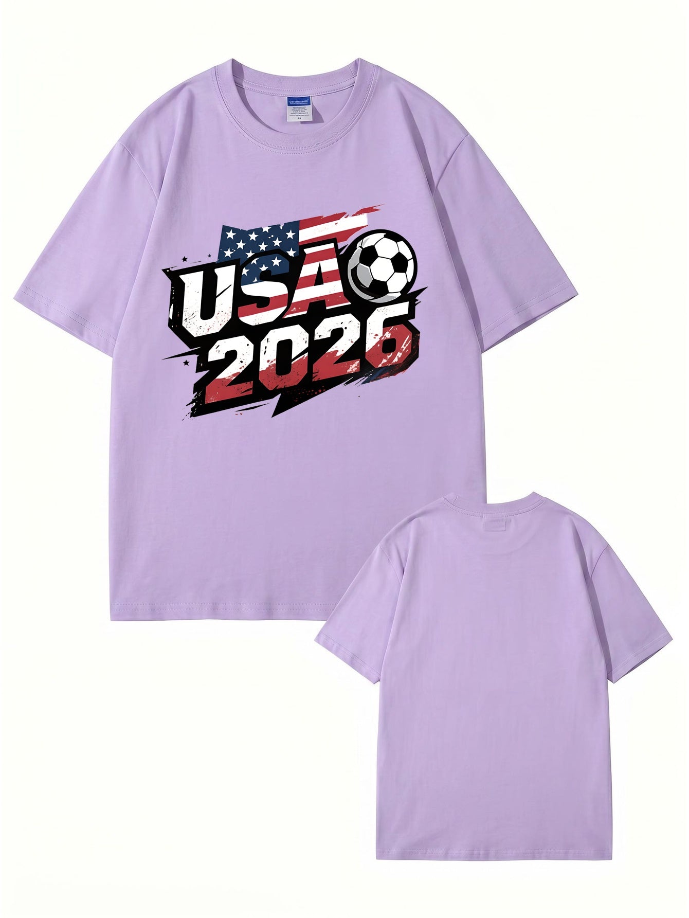 USA 2026 Soccer World Cup Graphic T-Shirt - Premium 200gsm Cotton