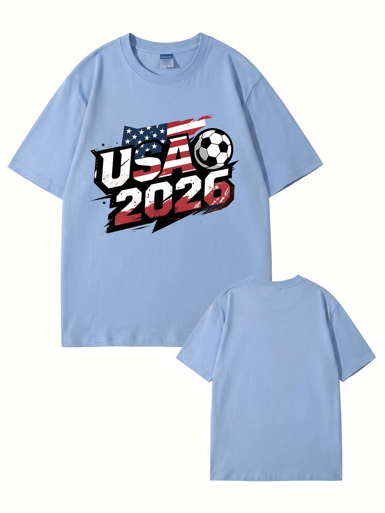 USA 2026 Soccer World Cup Graphic T-Shirt - Premium 200gsm Cotton