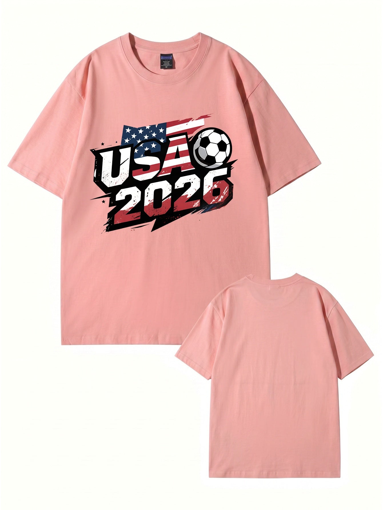 USA 2026 Soccer World Cup Graphic T-Shirt - Premium 200gsm Cotton