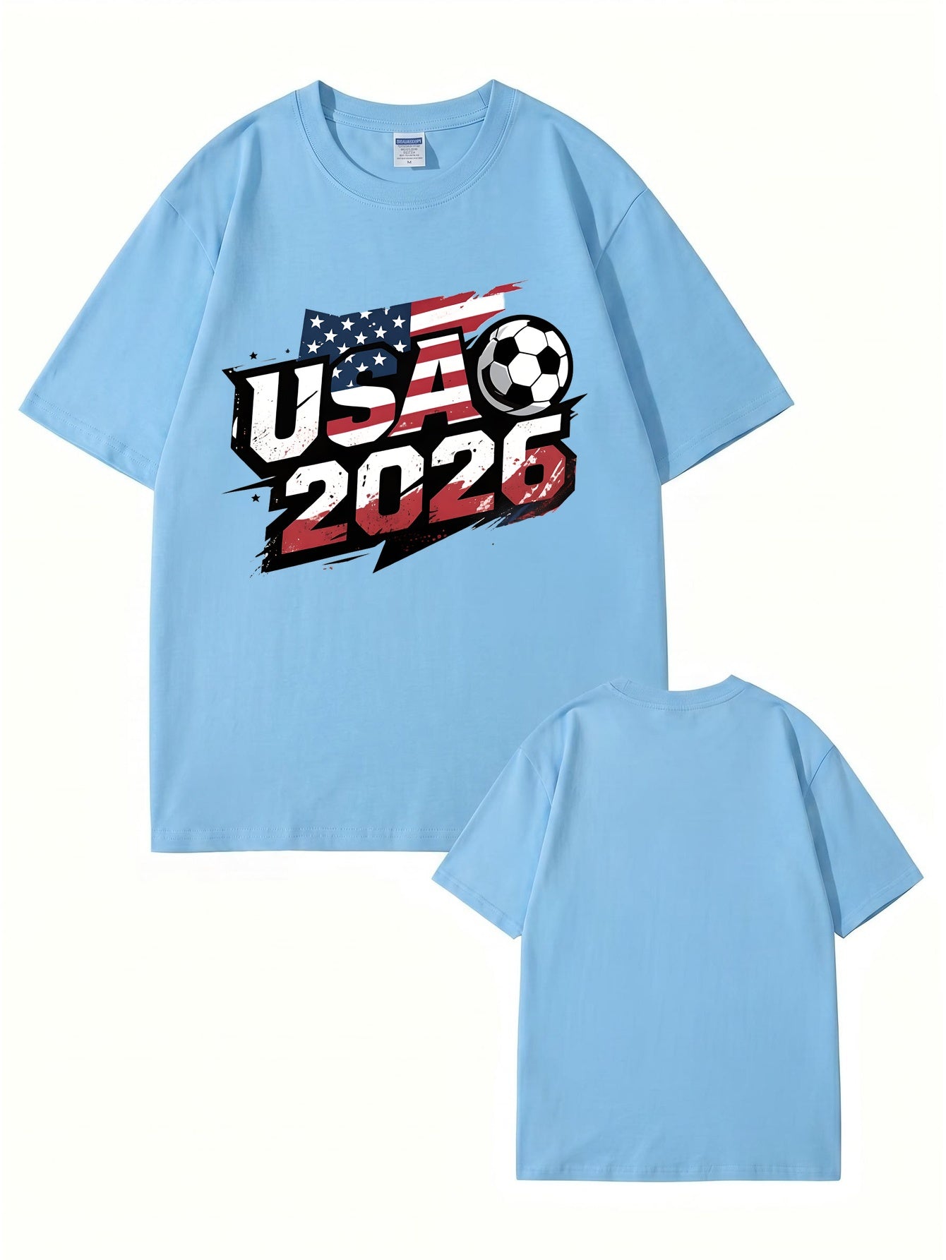 USA 2026 Soccer World Cup Graphic T-Shirt - Premium 200gsm Cotton