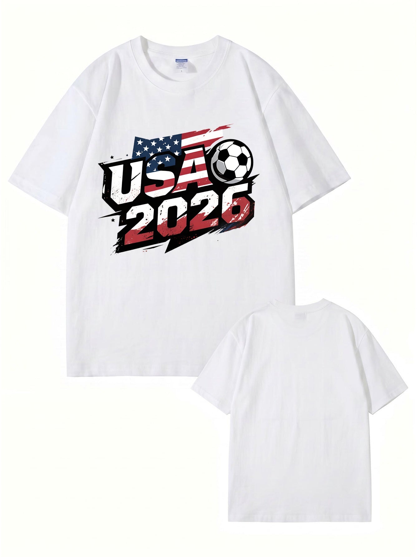USA 2026 Soccer World Cup Graphic T-Shirt - Premium 200gsm Cotton