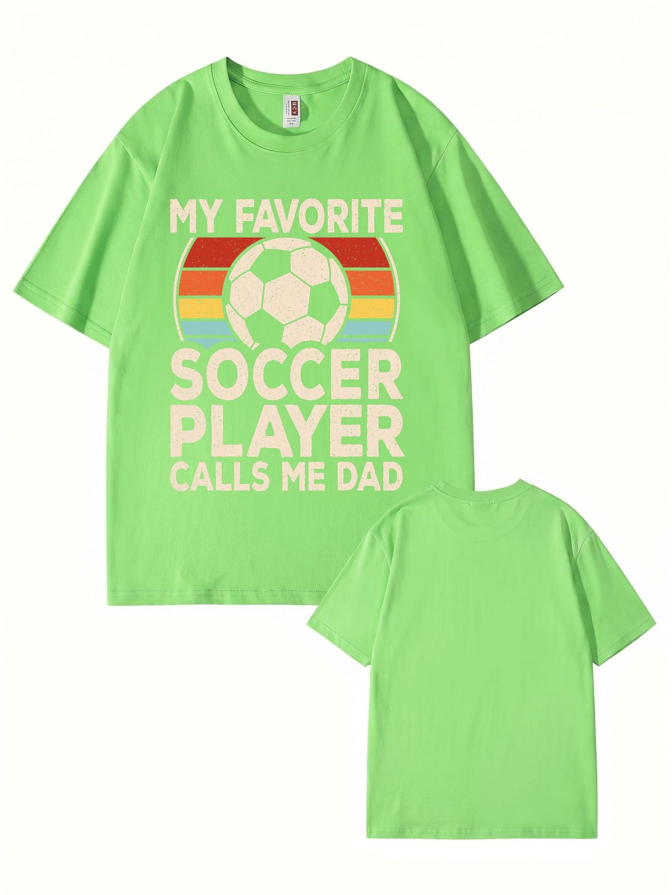 My Favorite Soccer Player Calls Me Dad Vintage Graphic T-Shirt