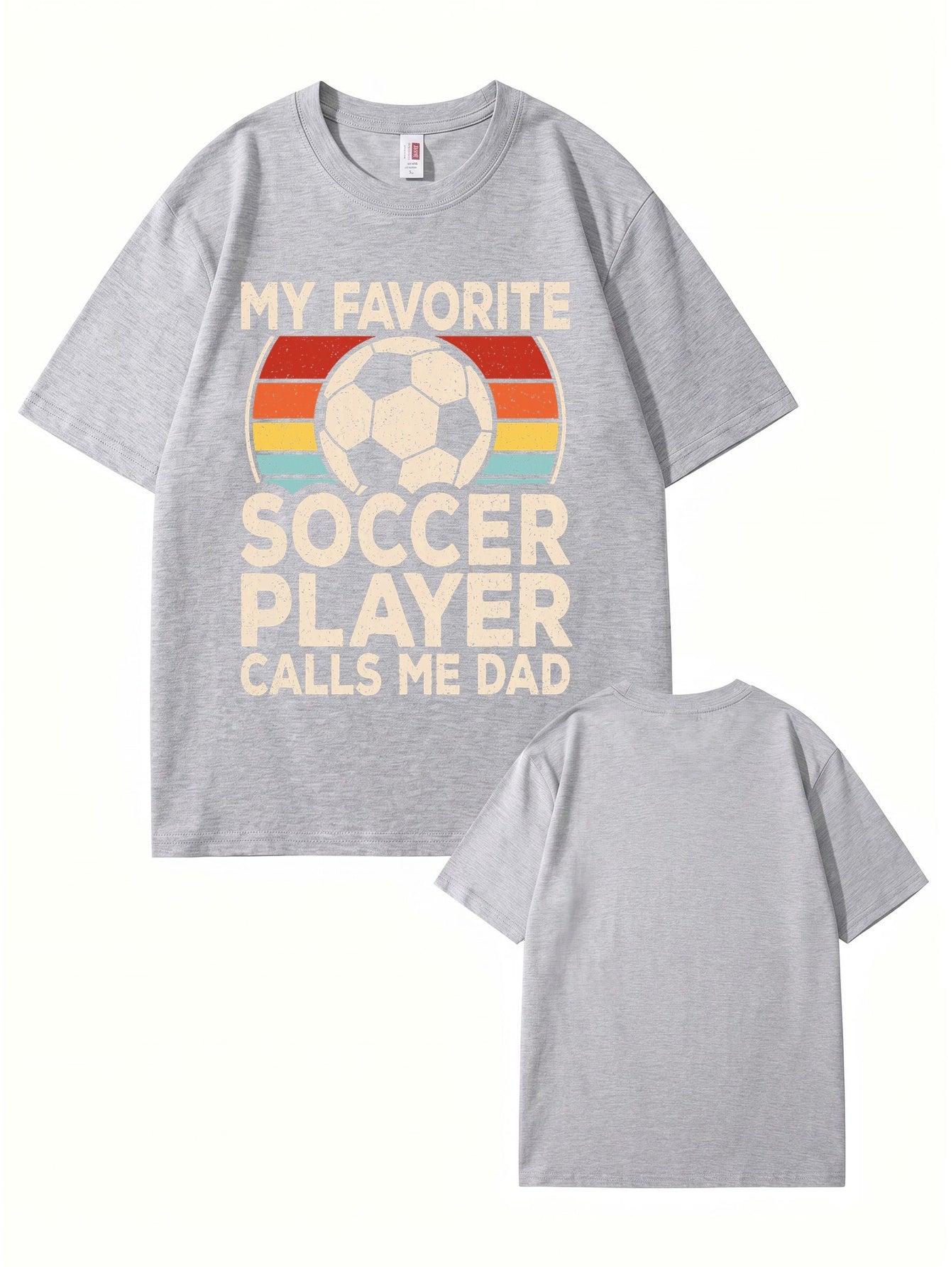 My Favorite Soccer Player Calls Me Dad Vintage Graphic T-Shirt