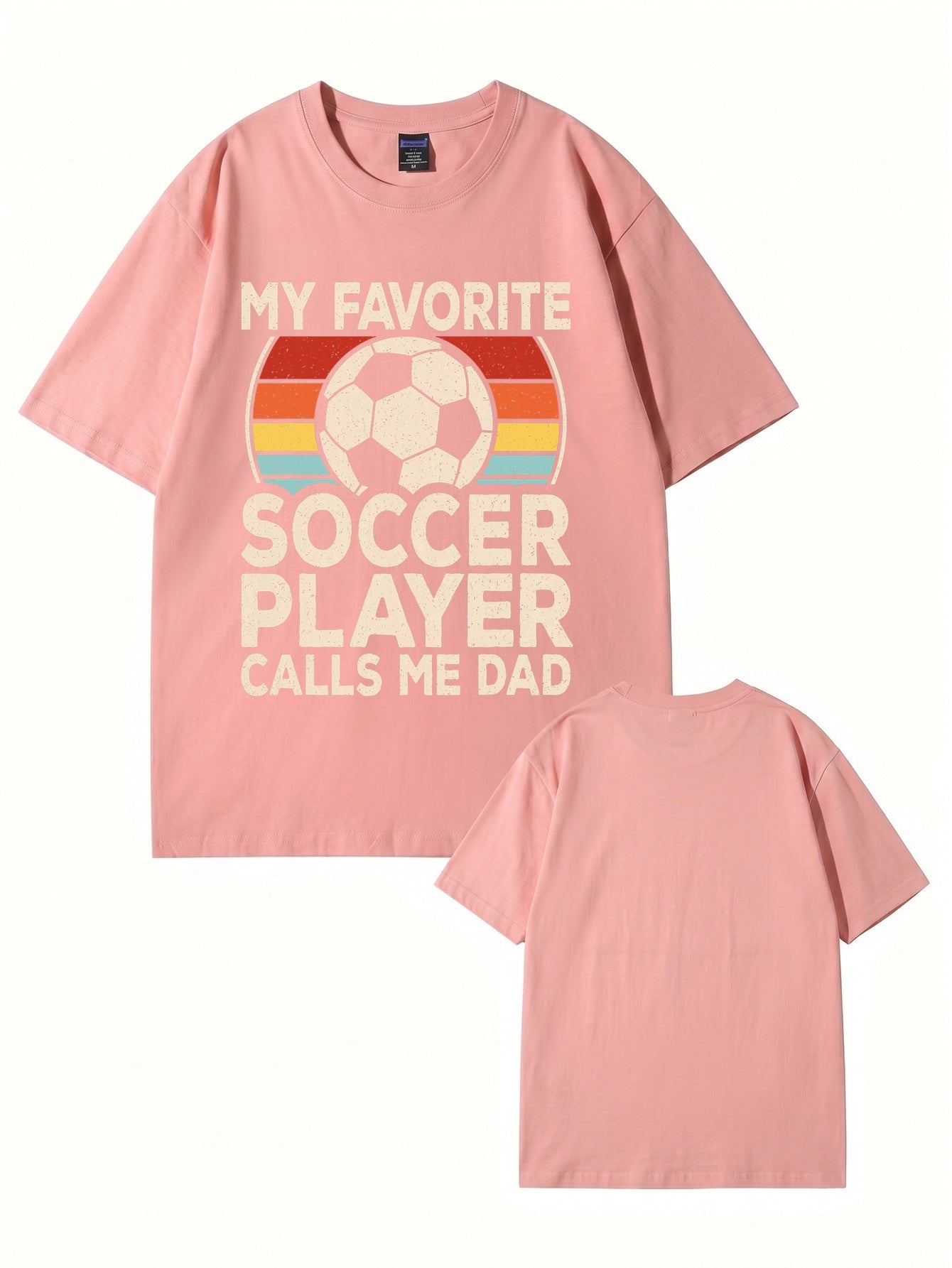 My Favorite Soccer Player Calls Me Dad Vintage Graphic T-Shirt