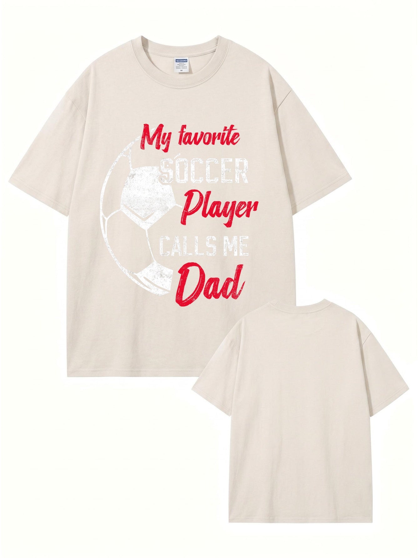 Vintage Washed My Favorite Soccer Player Calls Me Dad Graphic T-Shirt