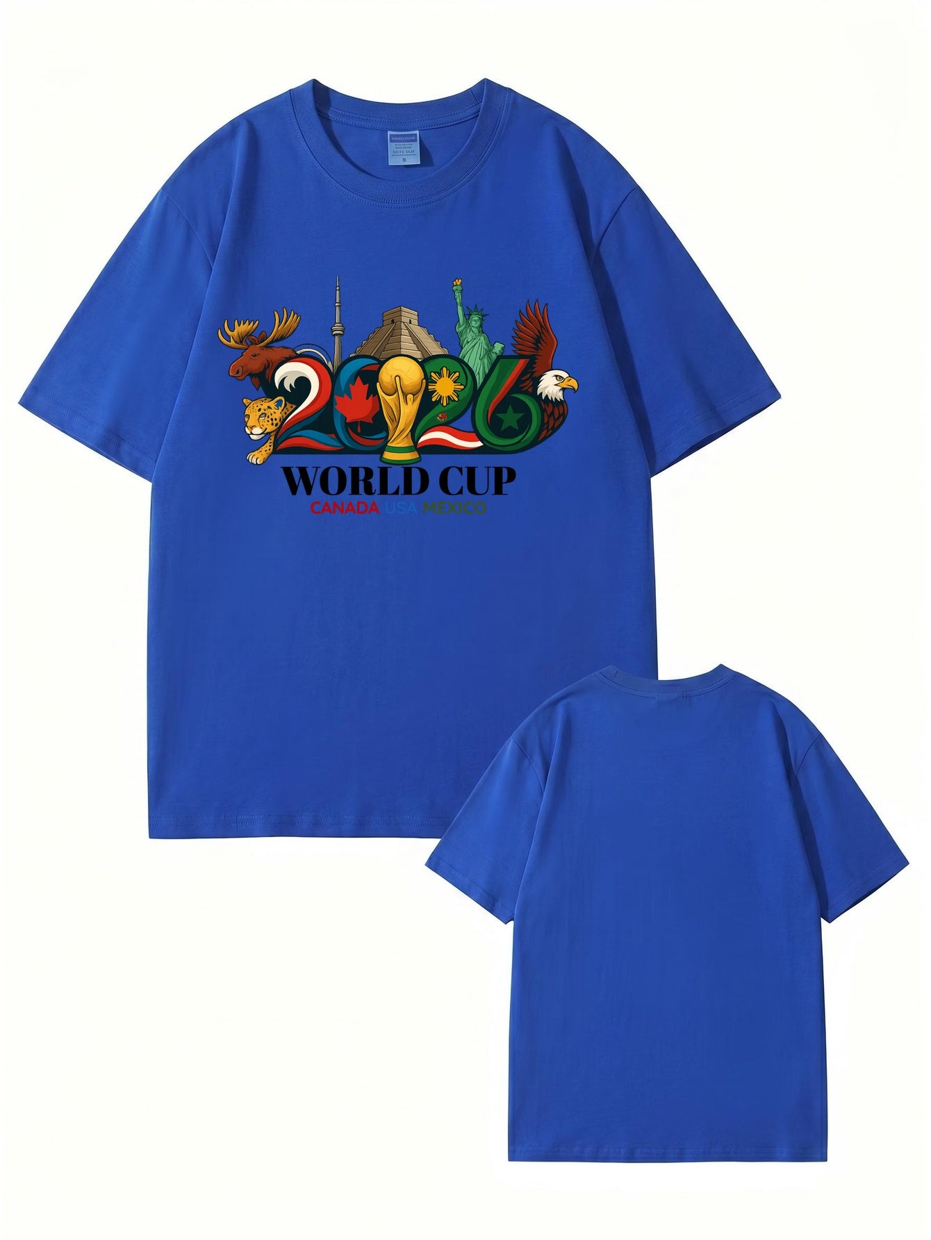 2026 World Cup Soccer Graphic T-Shirt - Canada USA Mexico Tournament Tee
