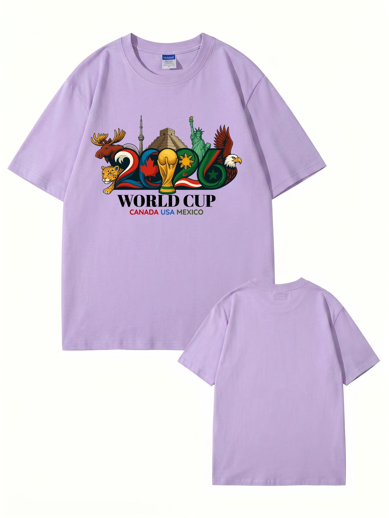 2026 World Cup Soccer Graphic T-Shirt - Canada USA Mexico Tournament Tee