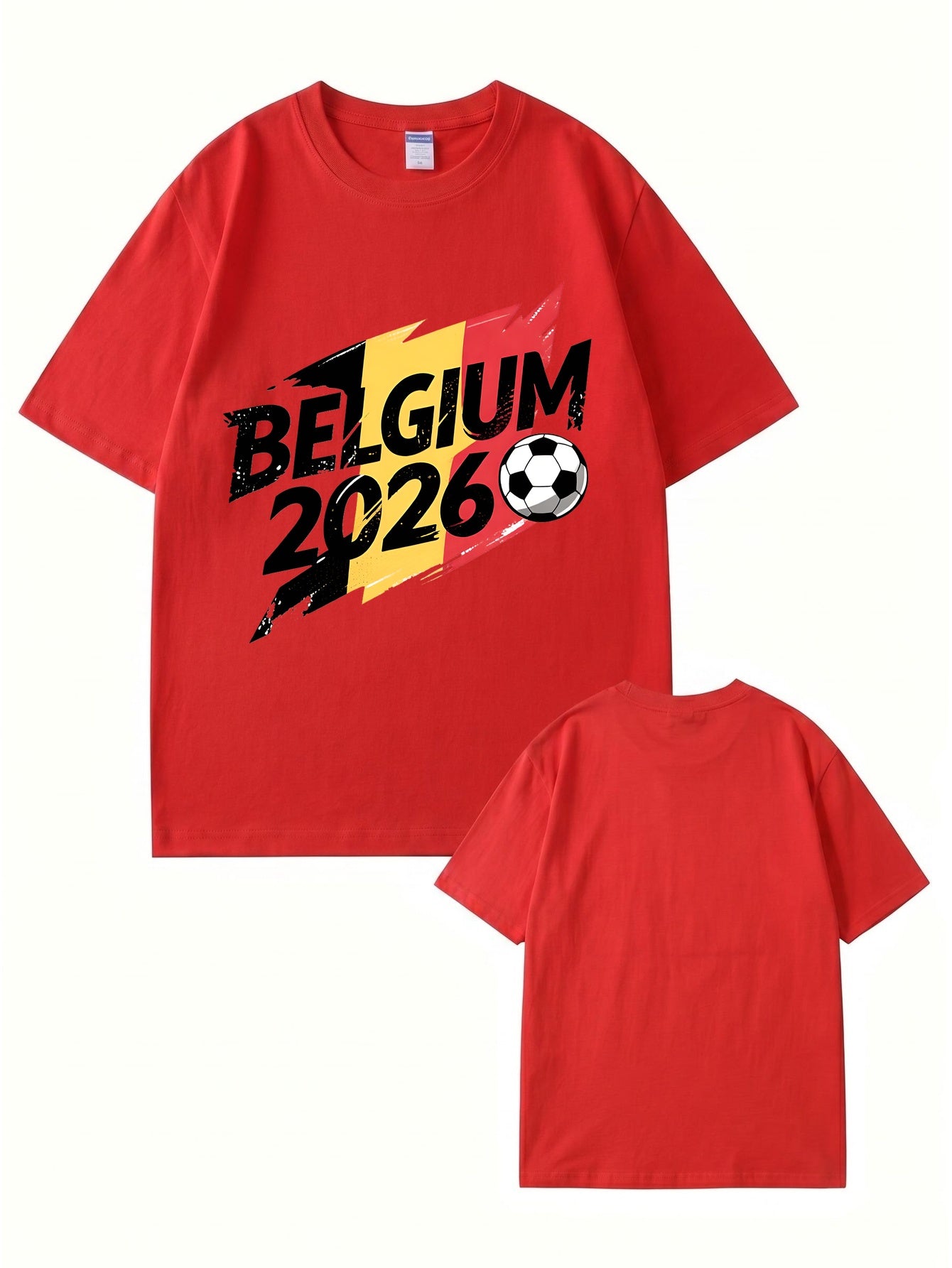 Belgium 2026 Soccer Graphic T-Shirt - Premium Cotton Fan Apparel