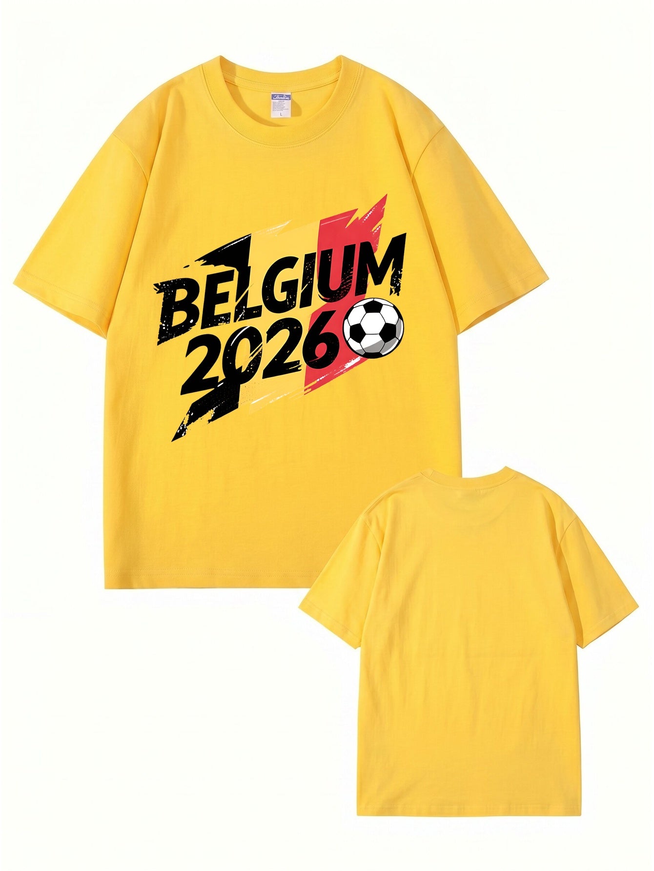 Belgium 2026 Soccer Graphic T-Shirt - Premium Cotton Fan Apparel