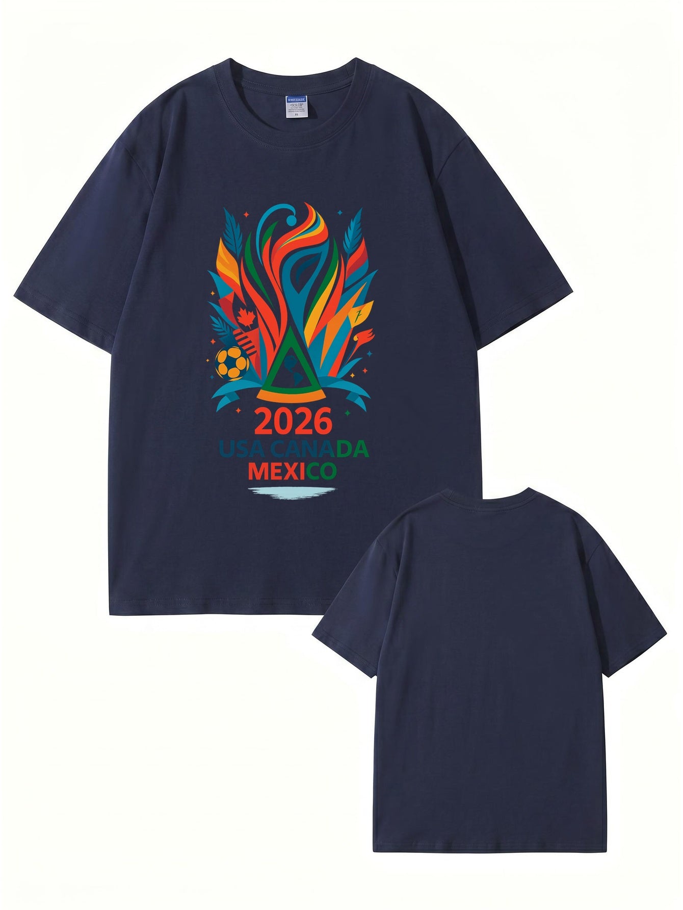 2026 Soccer Tournament Graphic T-Shirt - USA Canada Mexico Fans Edition