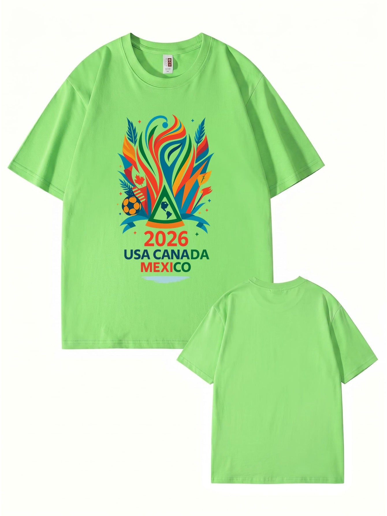 2026 Soccer Tournament Graphic T-Shirt - USA Canada Mexico Fans Edition
