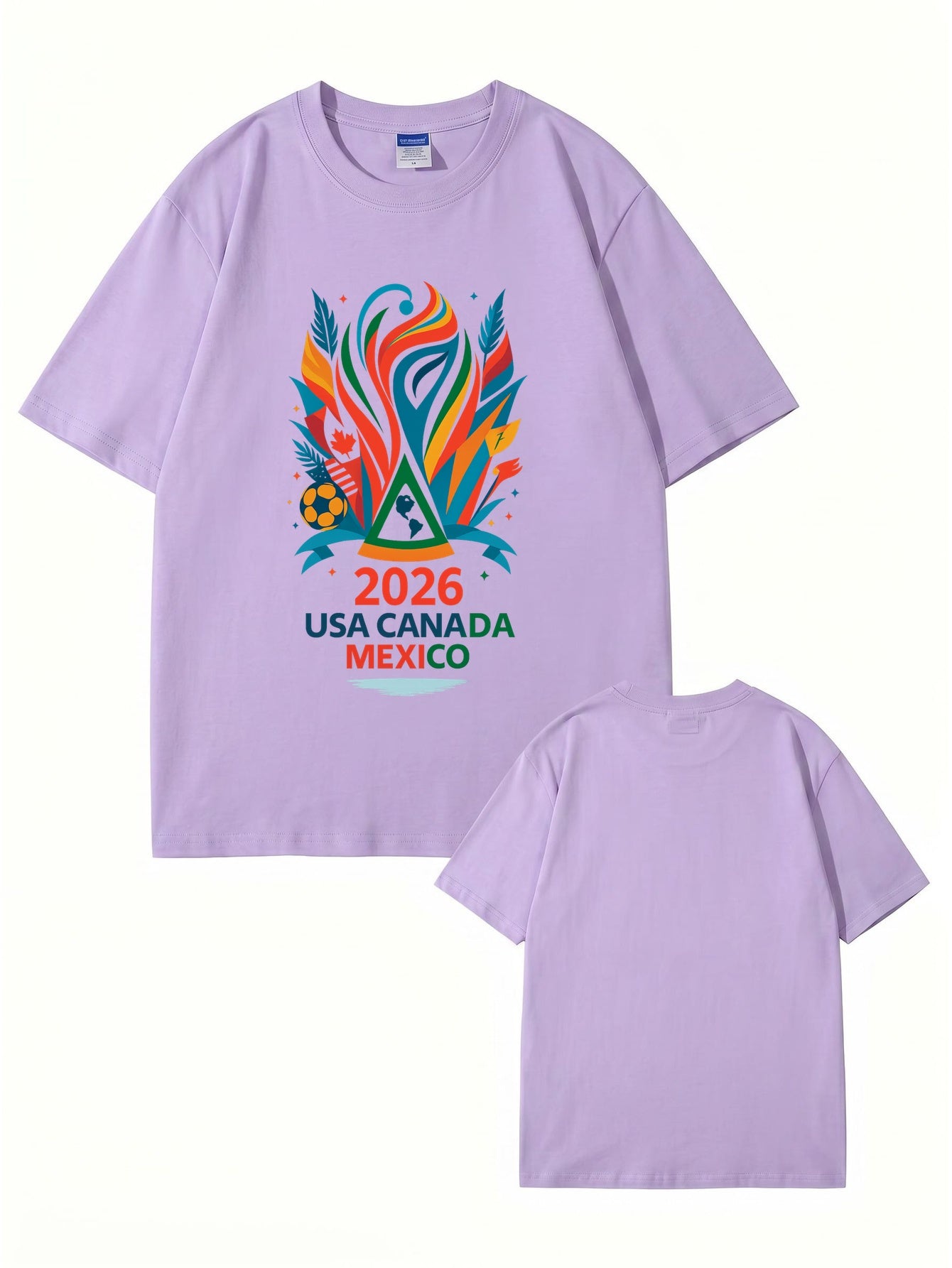 2026 Soccer Tournament Graphic T-Shirt - USA Canada Mexico Fans Edition