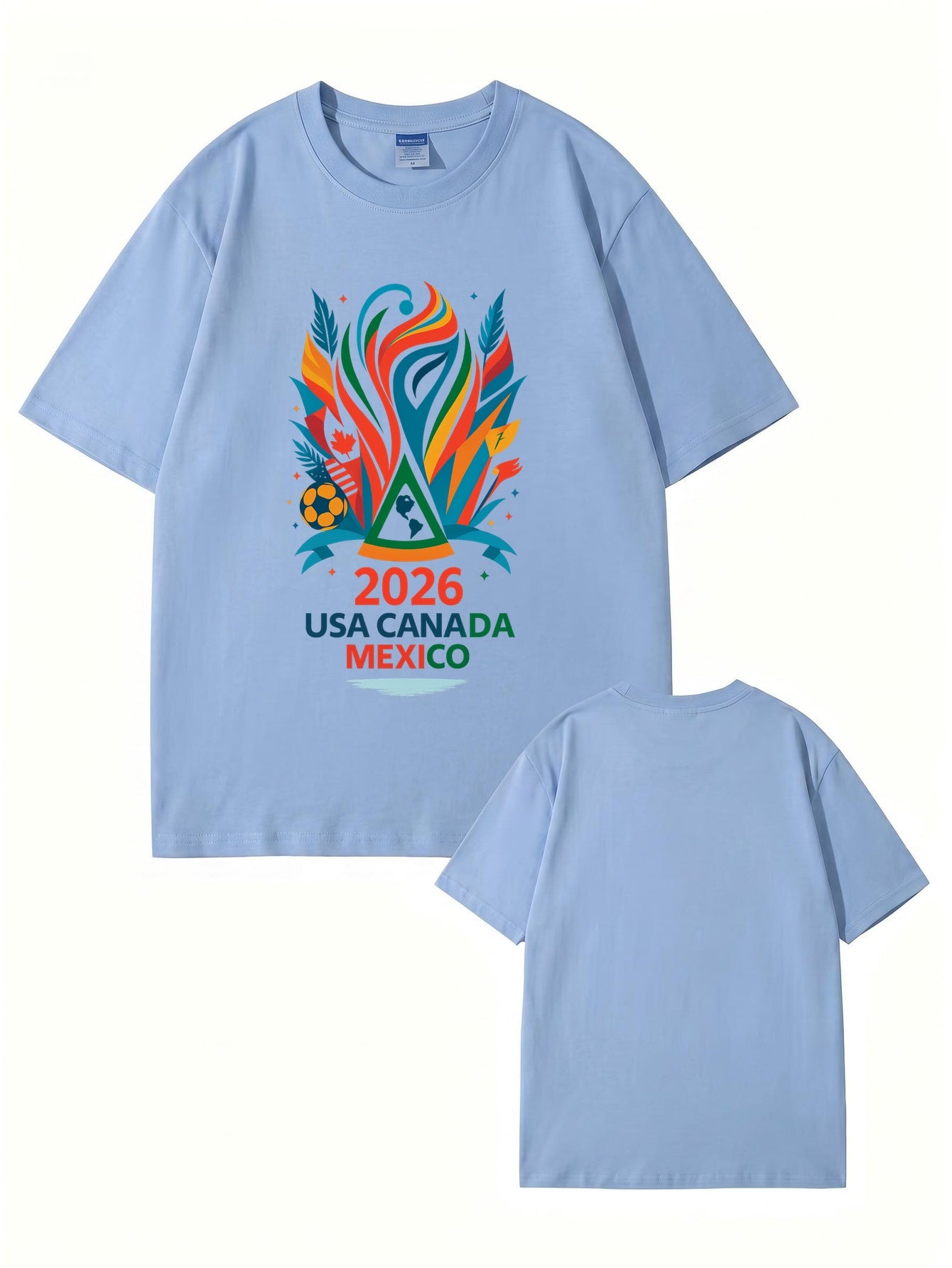 2026 Soccer Tournament Graphic T-Shirt - USA Canada Mexico Fans Edition