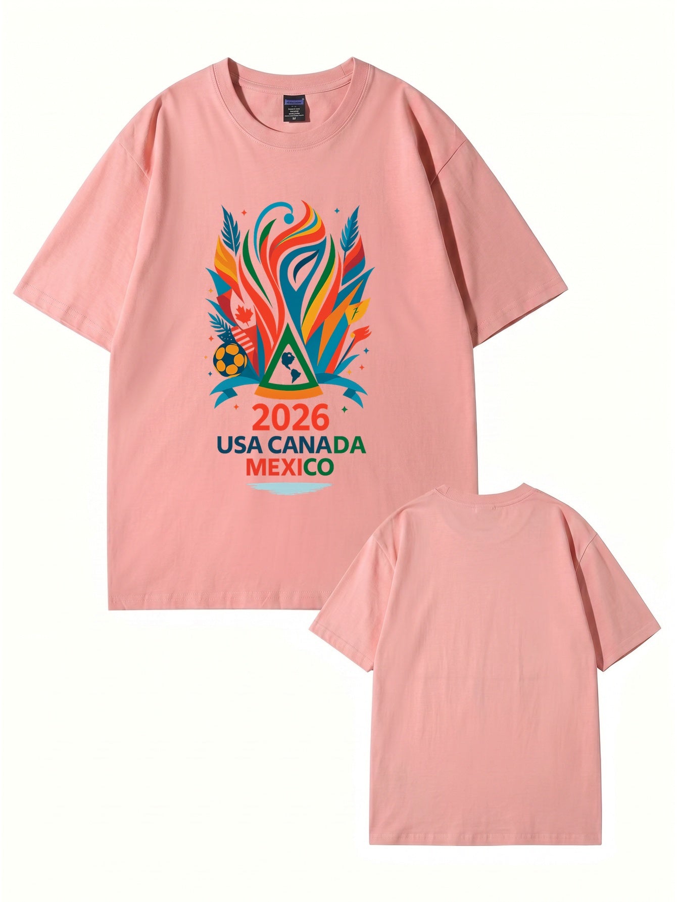2026 Soccer Tournament Graphic T-Shirt - USA Canada Mexico Fans Edition