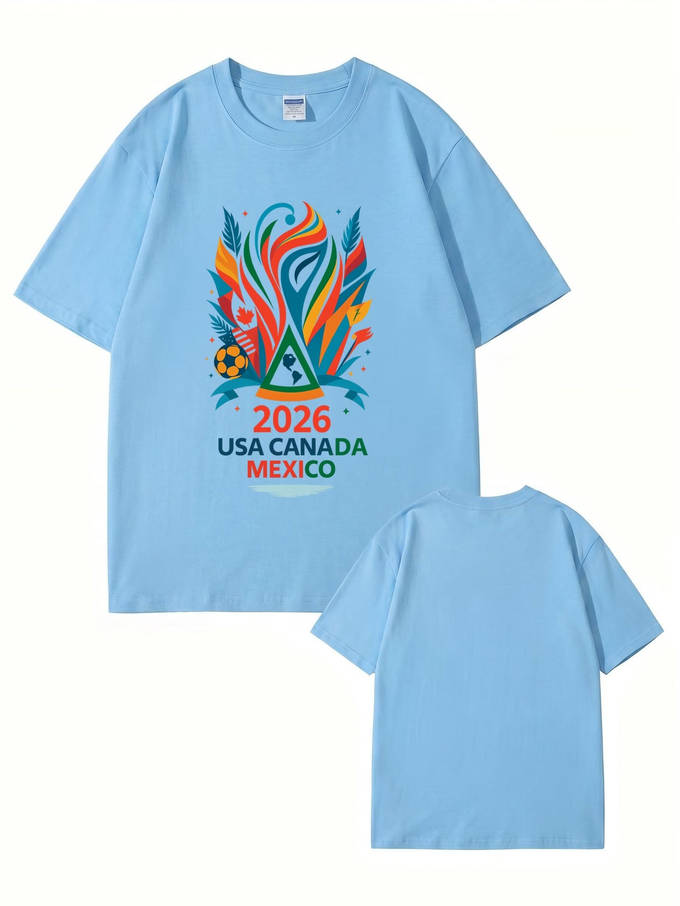 2026 Soccer Tournament Graphic T-Shirt - USA Canada Mexico Fans Edition