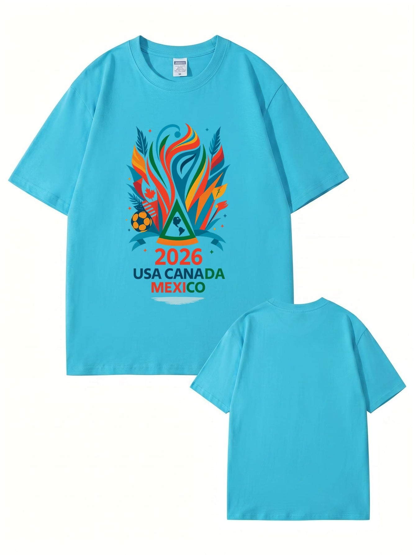 2026 Soccer Tournament Graphic T-Shirt - USA Canada Mexico Fans Edition