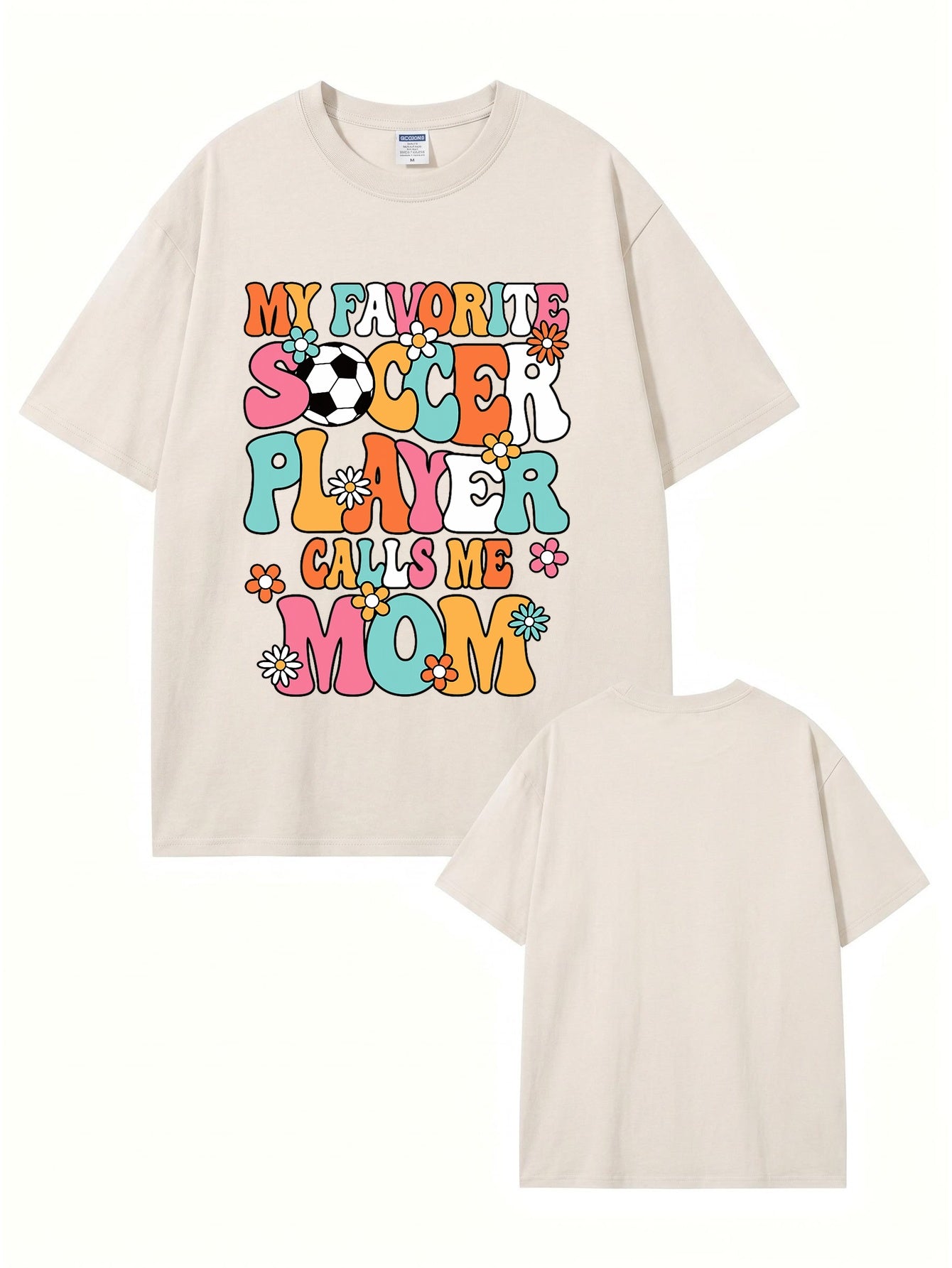 Retro My Favorite Soccer Player Calls Me Mom Graphic Tee