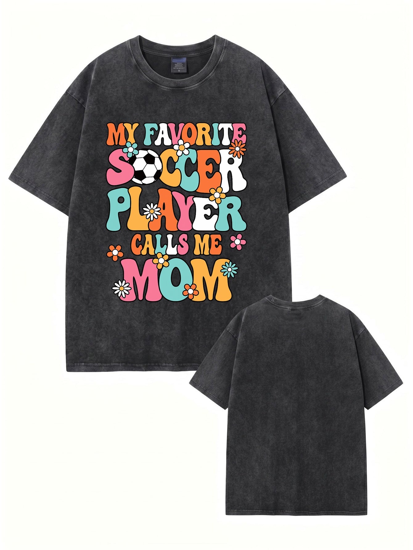 Retro My Favorite Soccer Player Calls Me Mom Graphic Tee