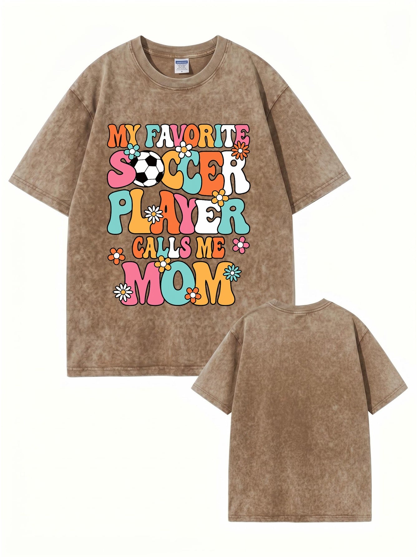 Retro My Favorite Soccer Player Calls Me Mom Graphic Tee