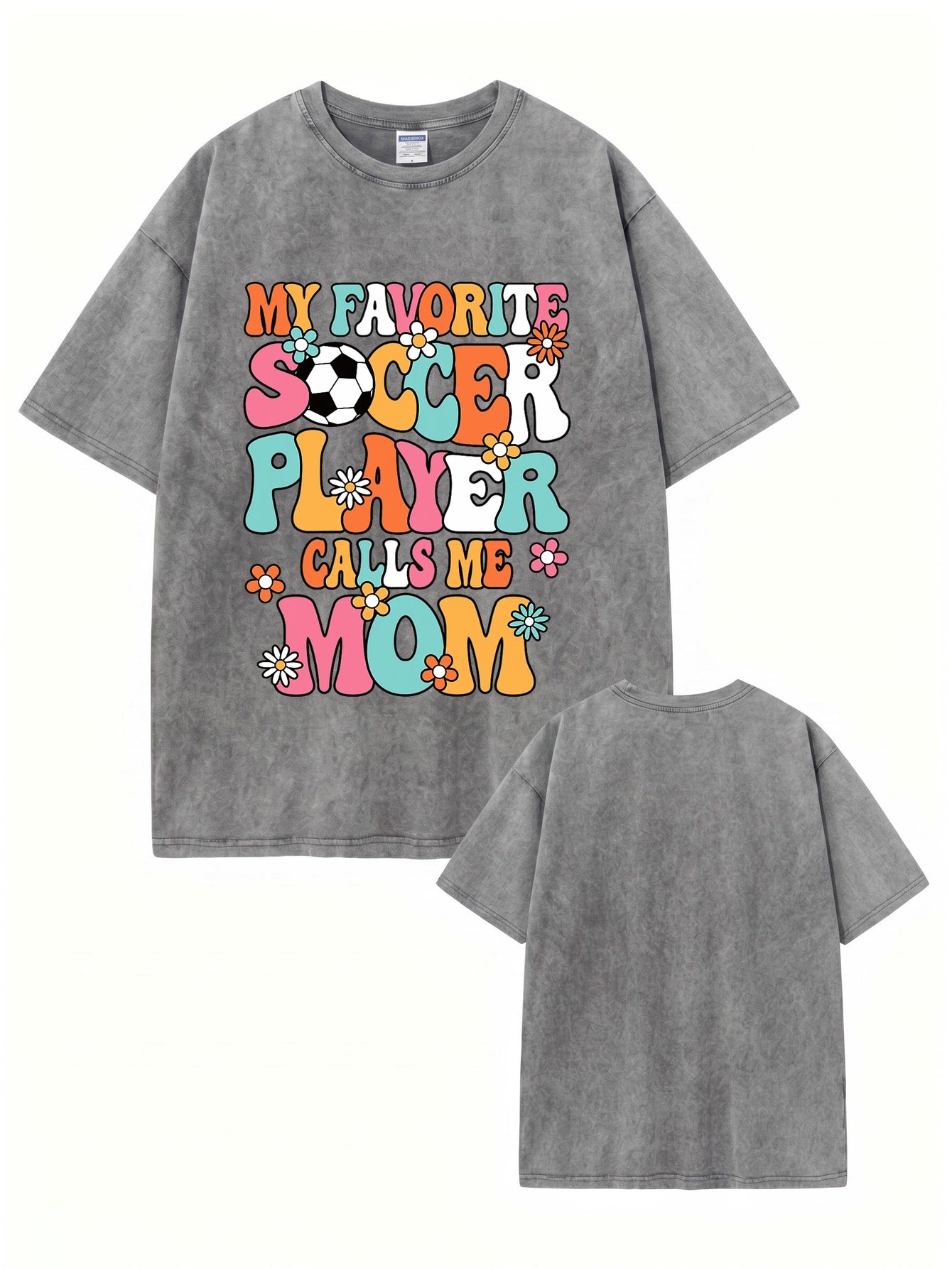 Retro My Favorite Soccer Player Calls Me Mom Graphic Tee