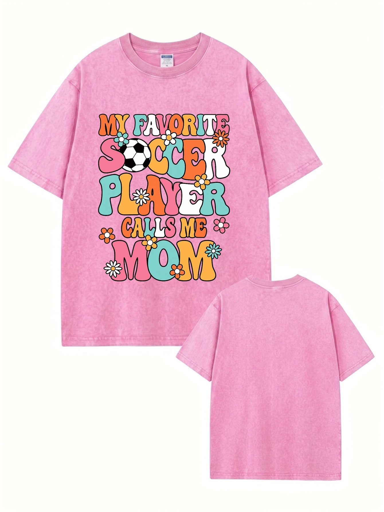 Retro My Favorite Soccer Player Calls Me Mom Graphic Tee