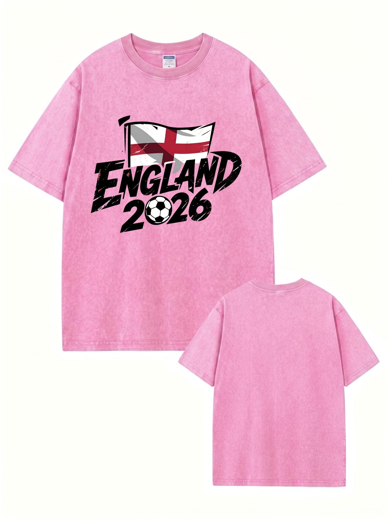 England 2026 Soccer Vintage Wash Cotton T-Shirt