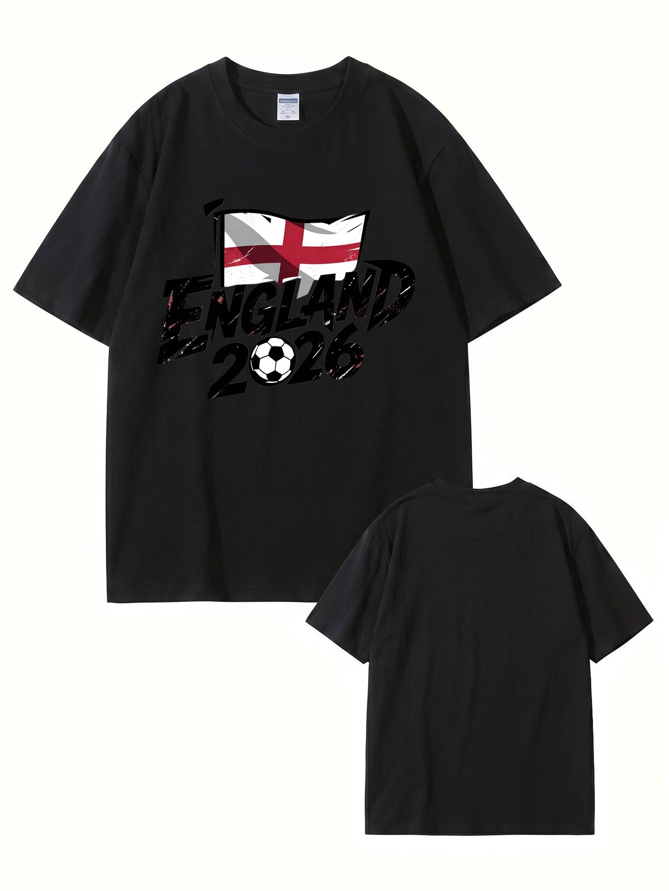 England 2026 Football Graphic T-Shirt - Premium Cotton Soccer Fan Apparel