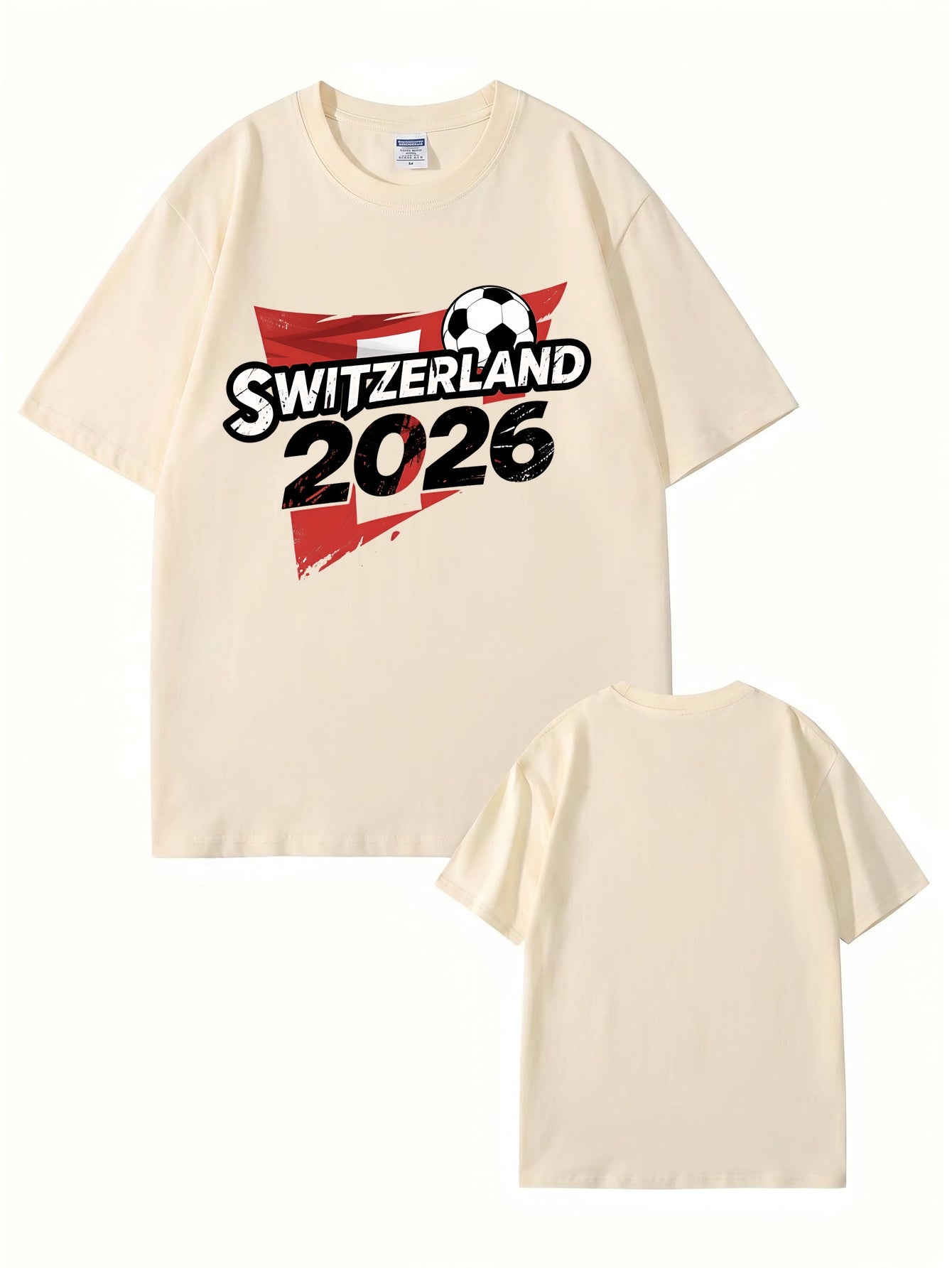 Switzerland 2026 Soccer Graphic T-Shirt - Premium Cotton Tee