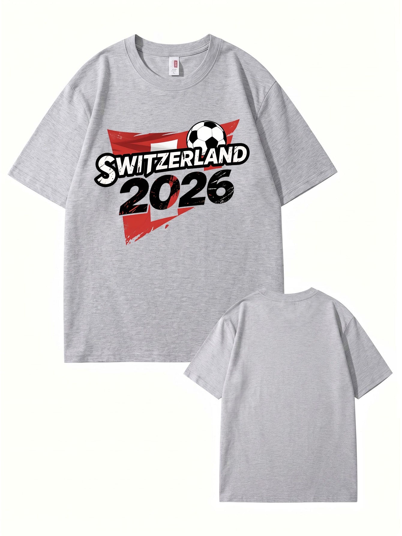 Switzerland 2026 Soccer Graphic T-Shirt - Premium Cotton Tee