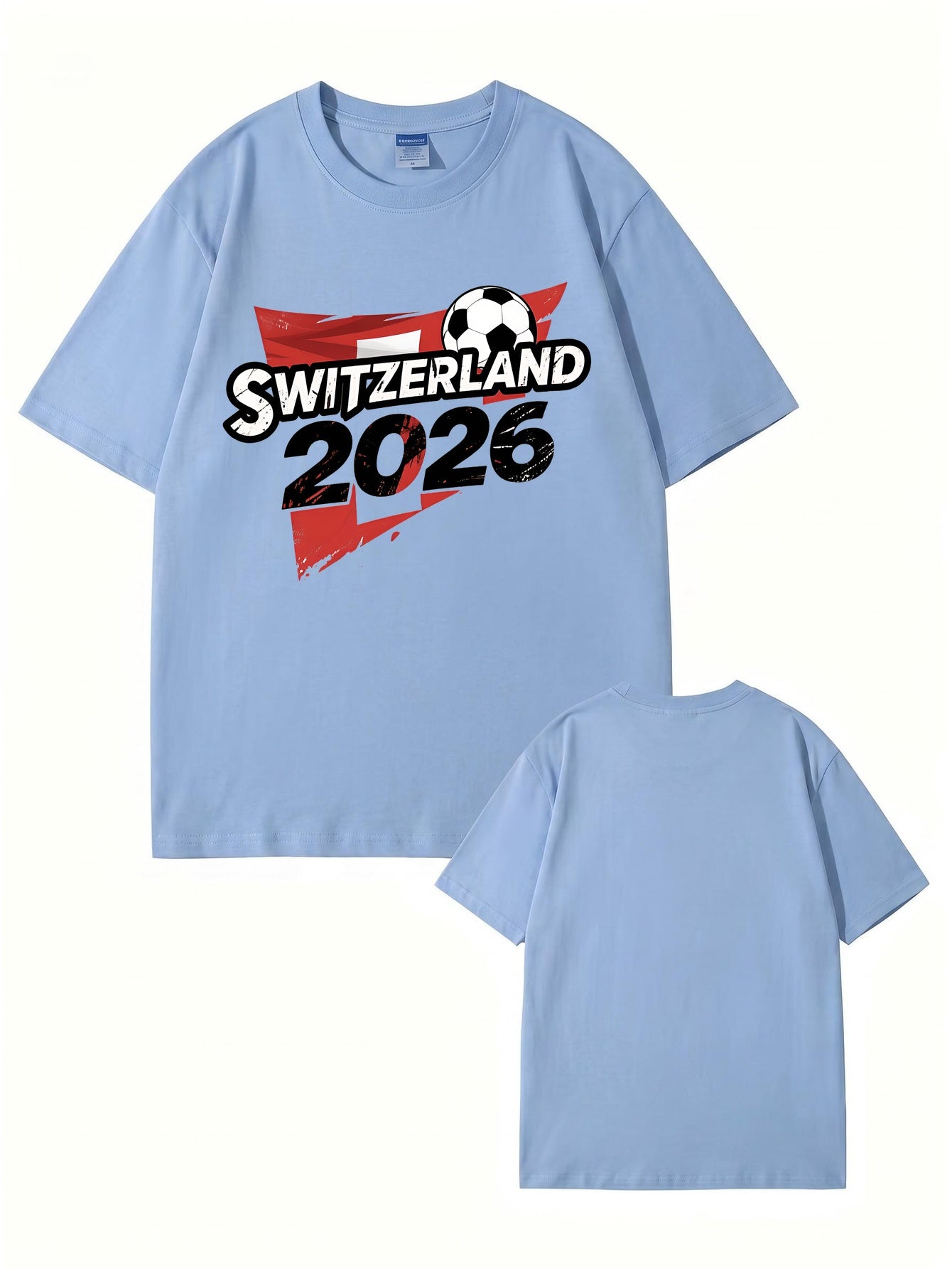 Switzerland 2026 Soccer Graphic T-Shirt - Premium Cotton Tee