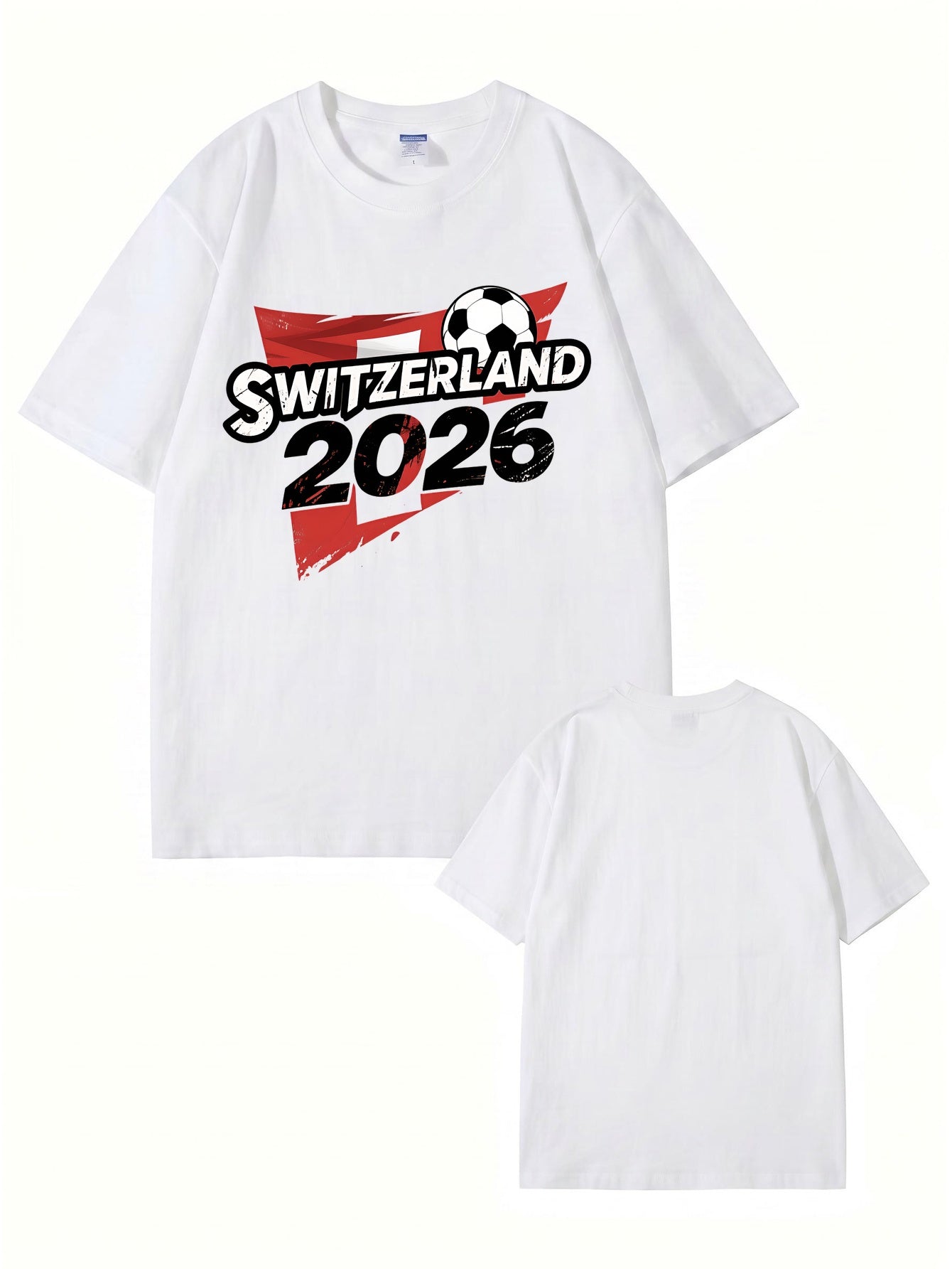 Switzerland 2026 Soccer Graphic T-Shirt - Premium Cotton Tee