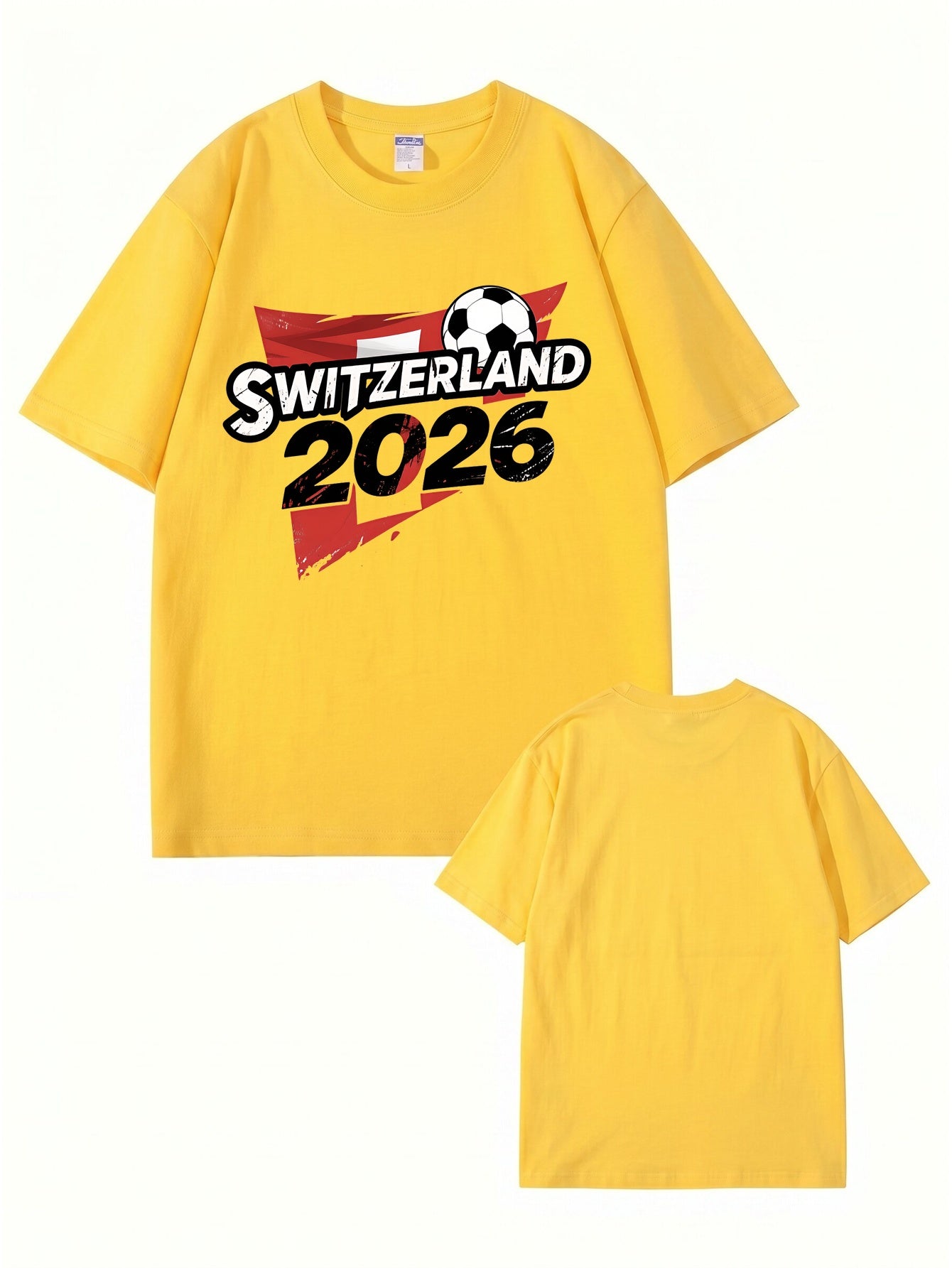 Switzerland 2026 Soccer Graphic T-Shirt - Premium Cotton Tee