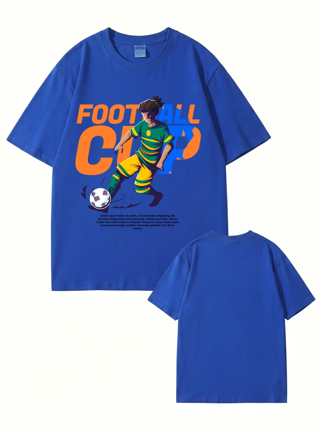 Football Cup Graphic Print T-Shirt - Premium 200gsm Cotton Streetwear