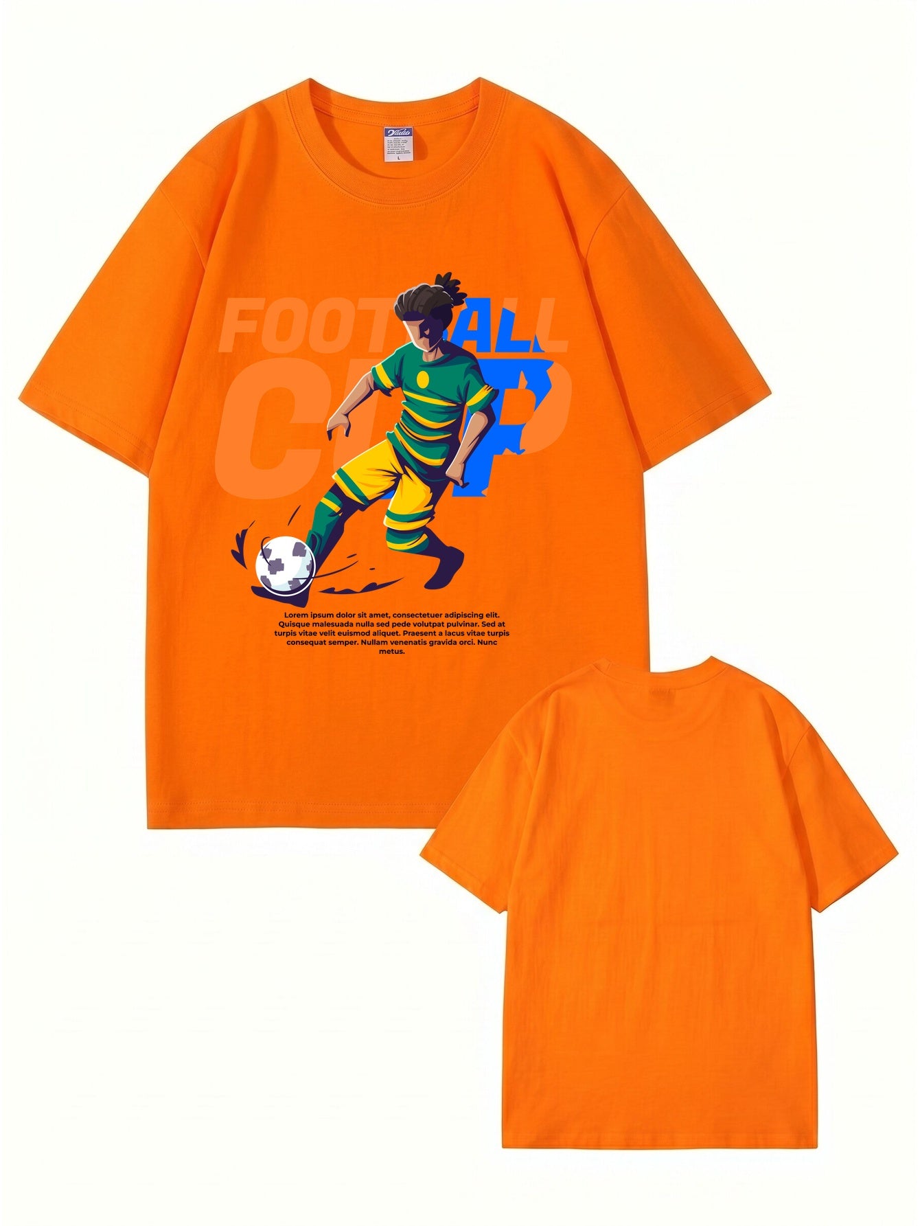 Football Cup Graphic Print T-Shirt - Premium 200gsm Cotton Streetwear