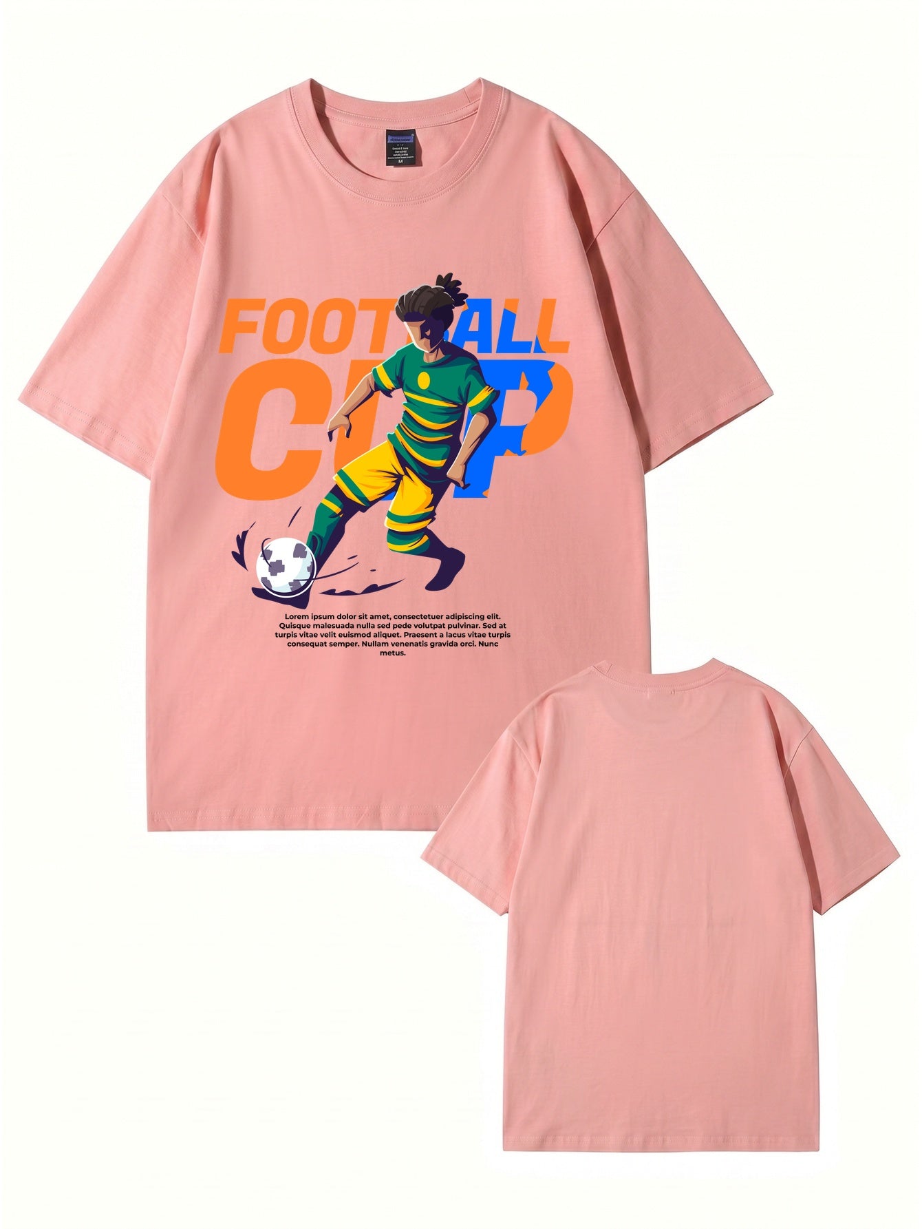Football Cup Graphic Print T-Shirt - Premium 200gsm Cotton Streetwear