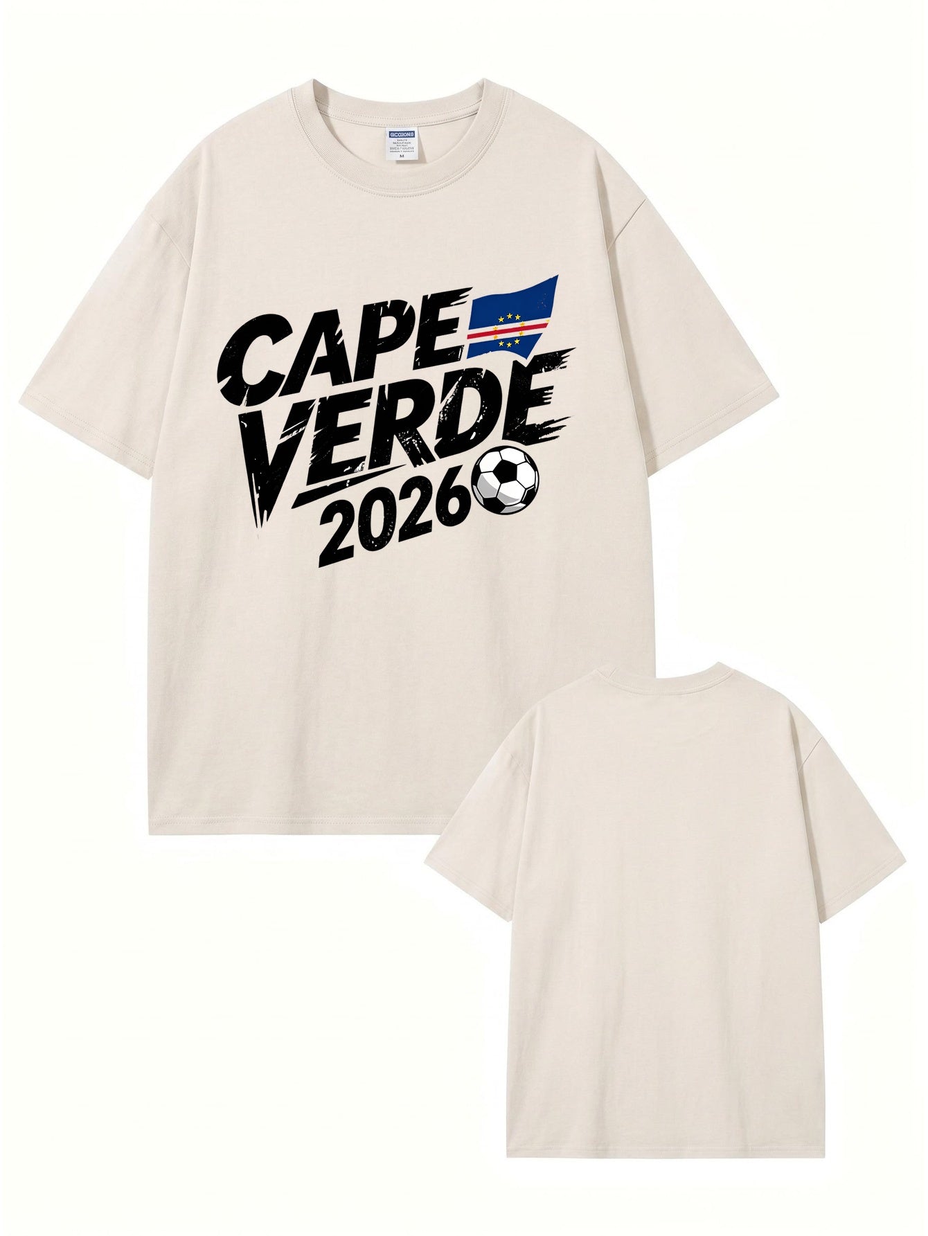 Cape Verde 2026 Soccer Vintage Washed Cotton T-Shirt