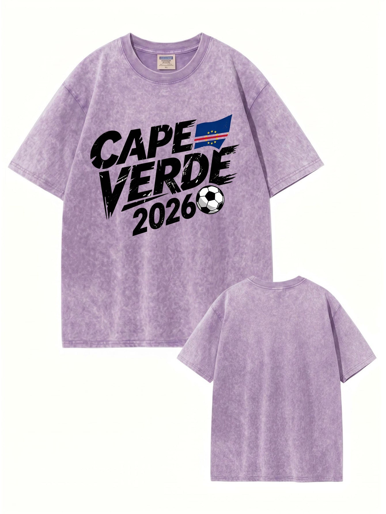 Cape Verde 2026 Soccer Vintage Washed Cotton T-Shirt